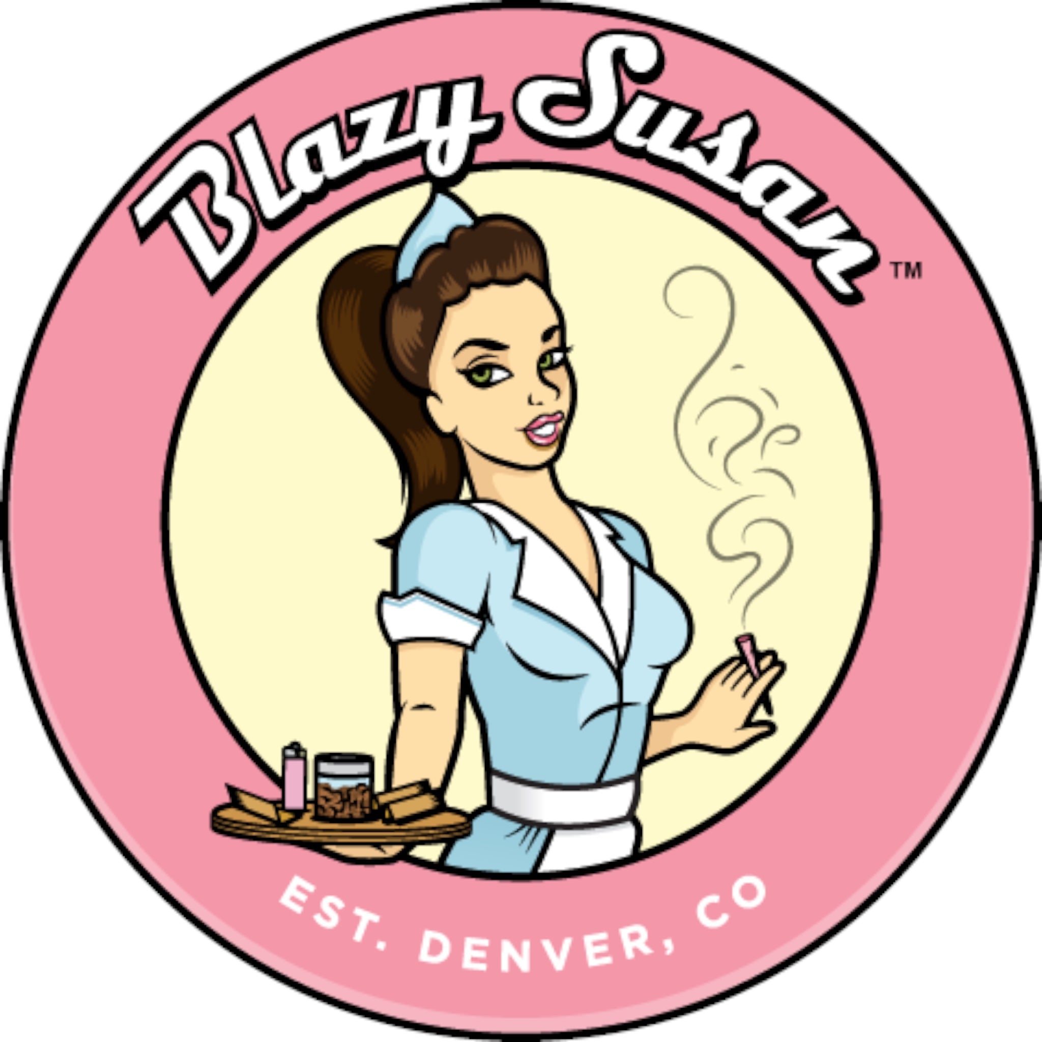 Blazy Susan Pink Deluxe Rolling Kit