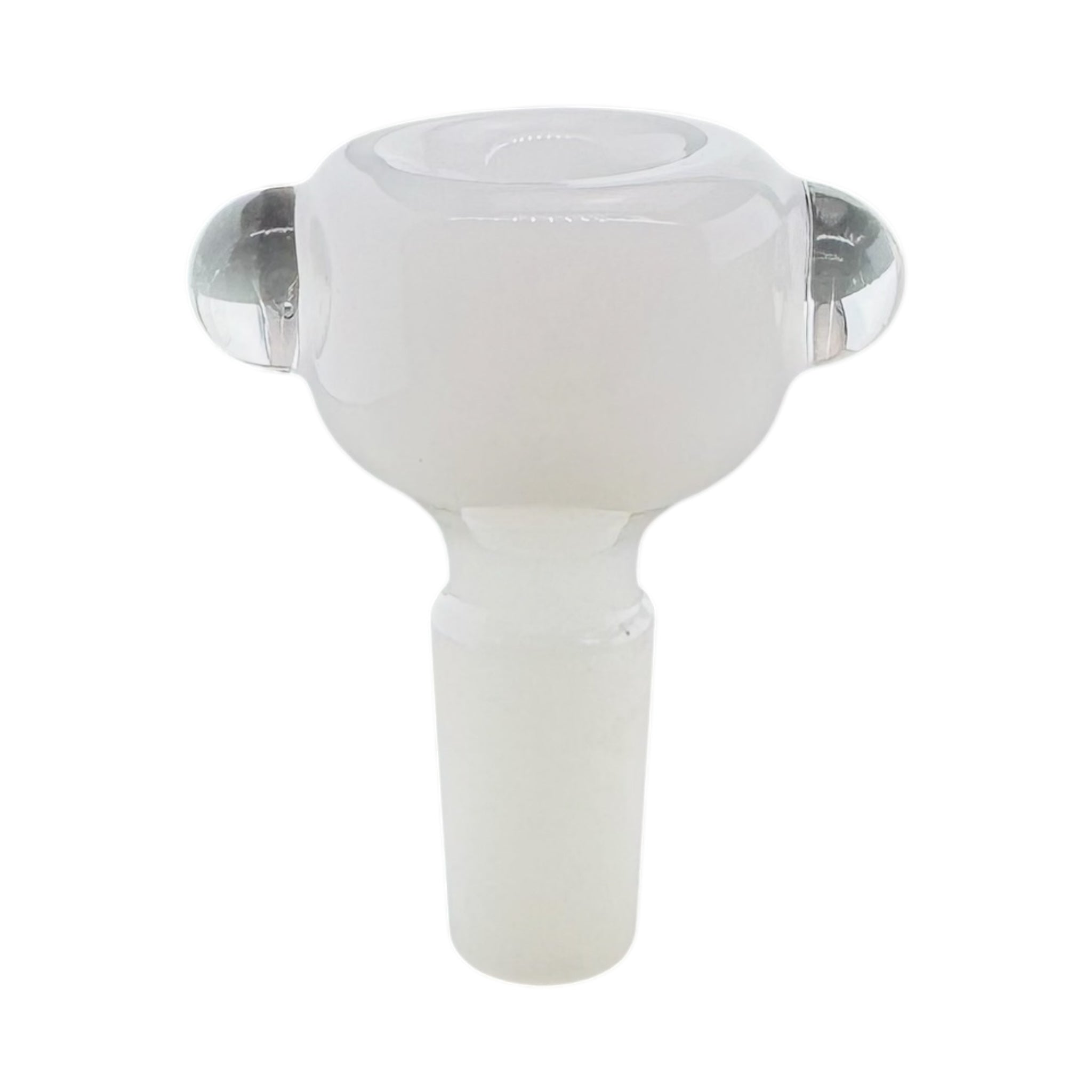 14mm Flower Bowl - Tall Straight Wall Bubble Bong Bowl Piece - White