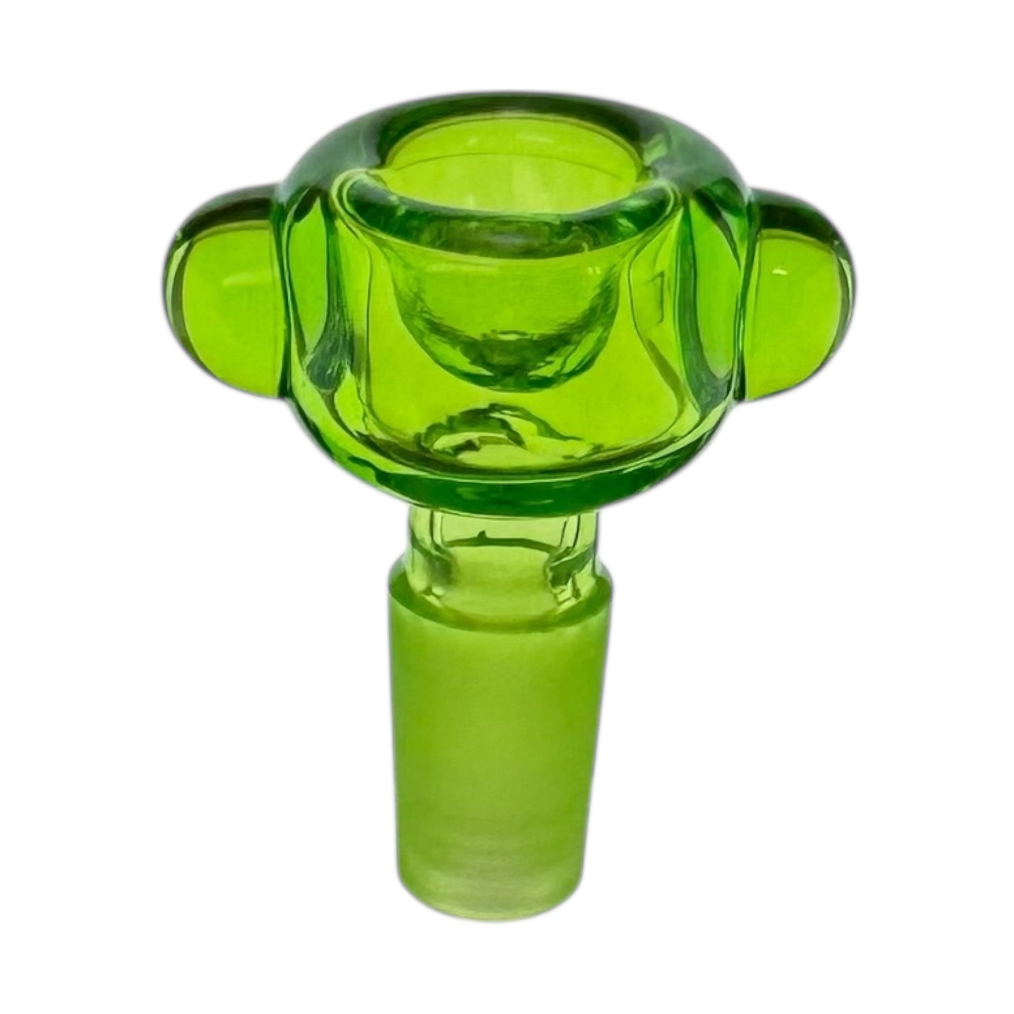 14mm Bong Flower Bowl - Tall Straight Wall Bubble Bong Bowl Piece - Green