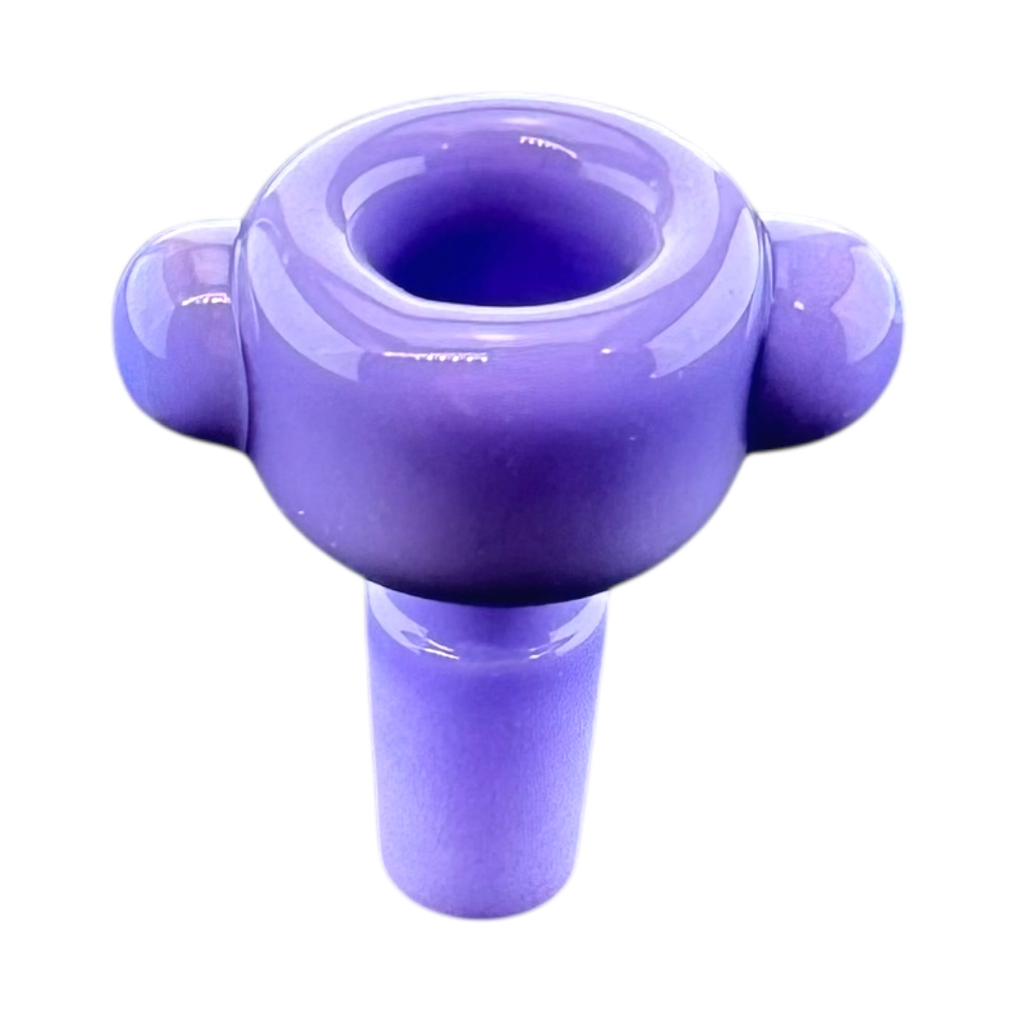 14mm Flower Bowl - Tall Straight Wall Bubble Bong Bowl Piece - Purple