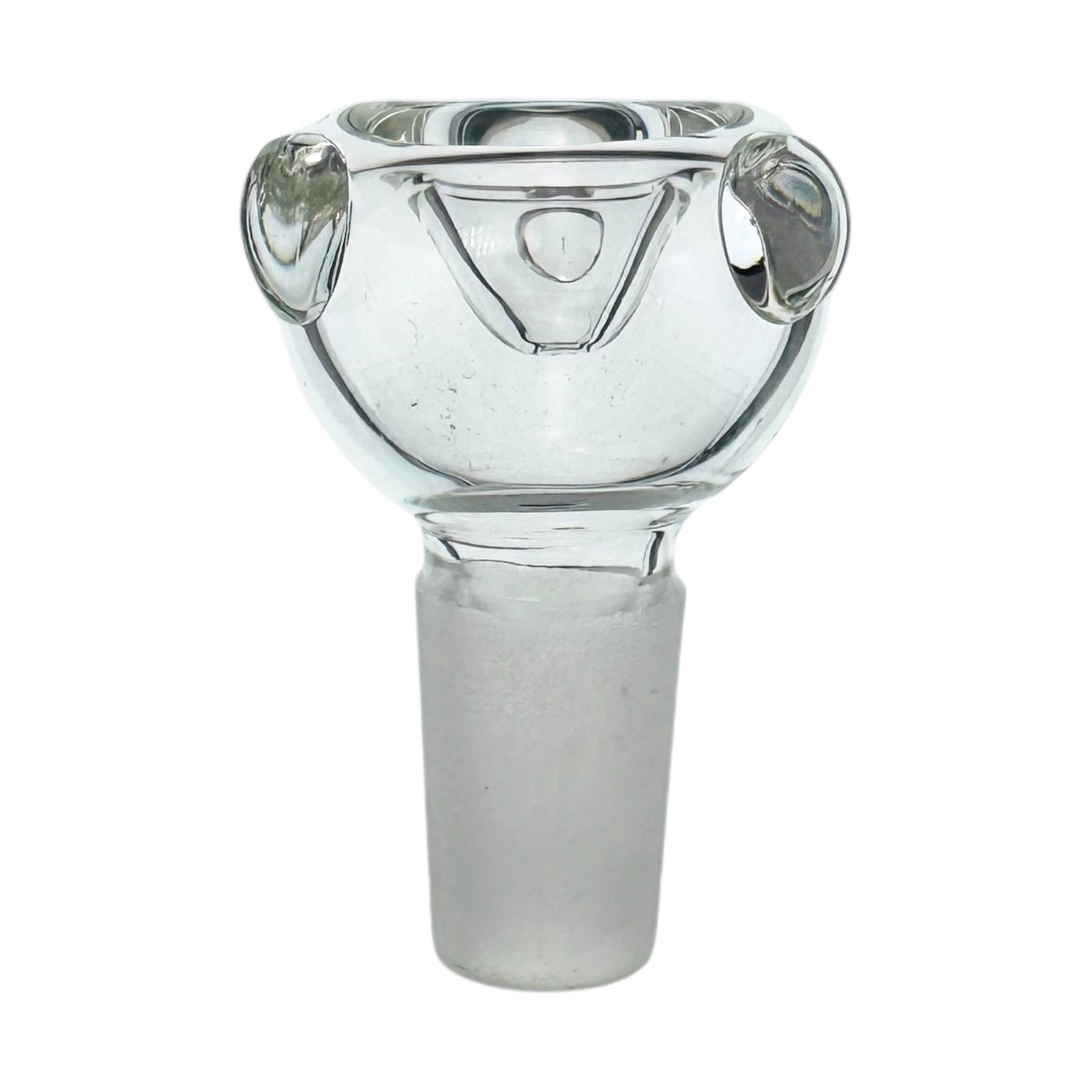 18mm Flower Bowl - Bubble Glass Bong Bowl Piece - Clear
