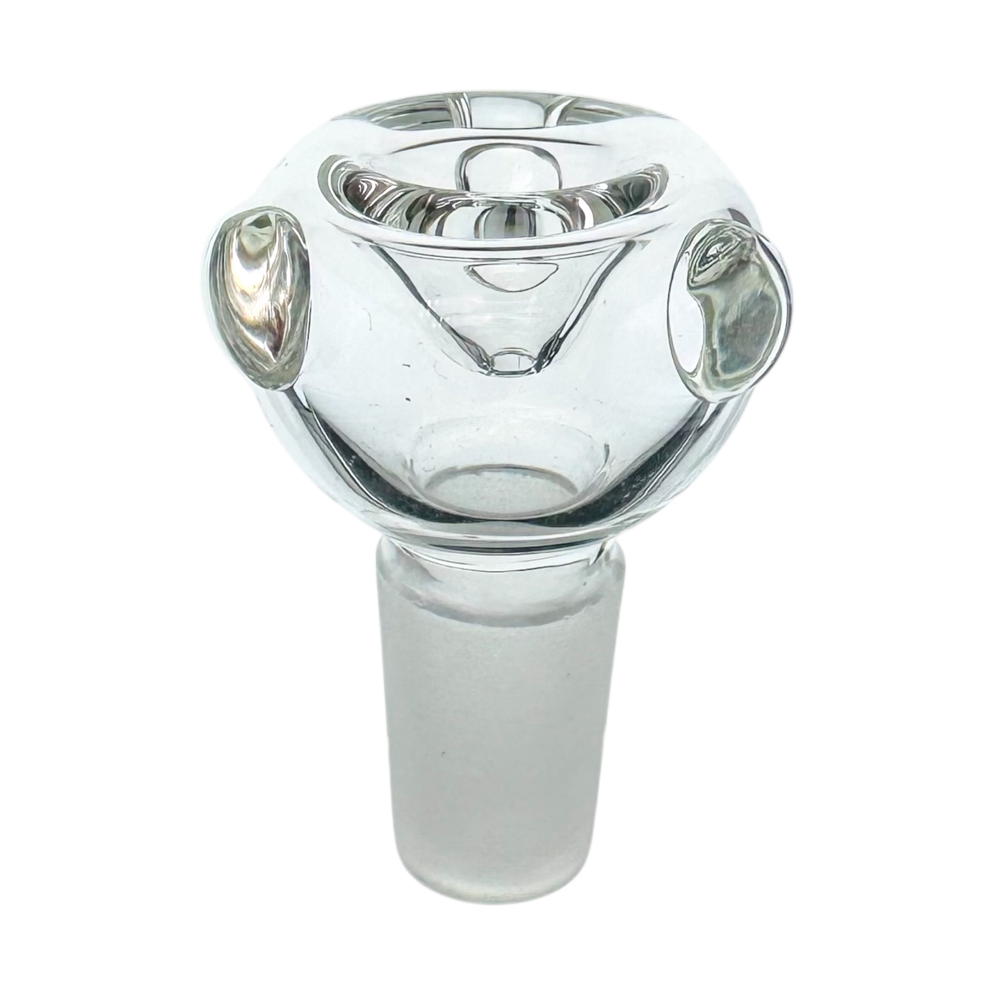 18mm Flower Bowl - Bubble Glass Bong Bowl Piece - Clear