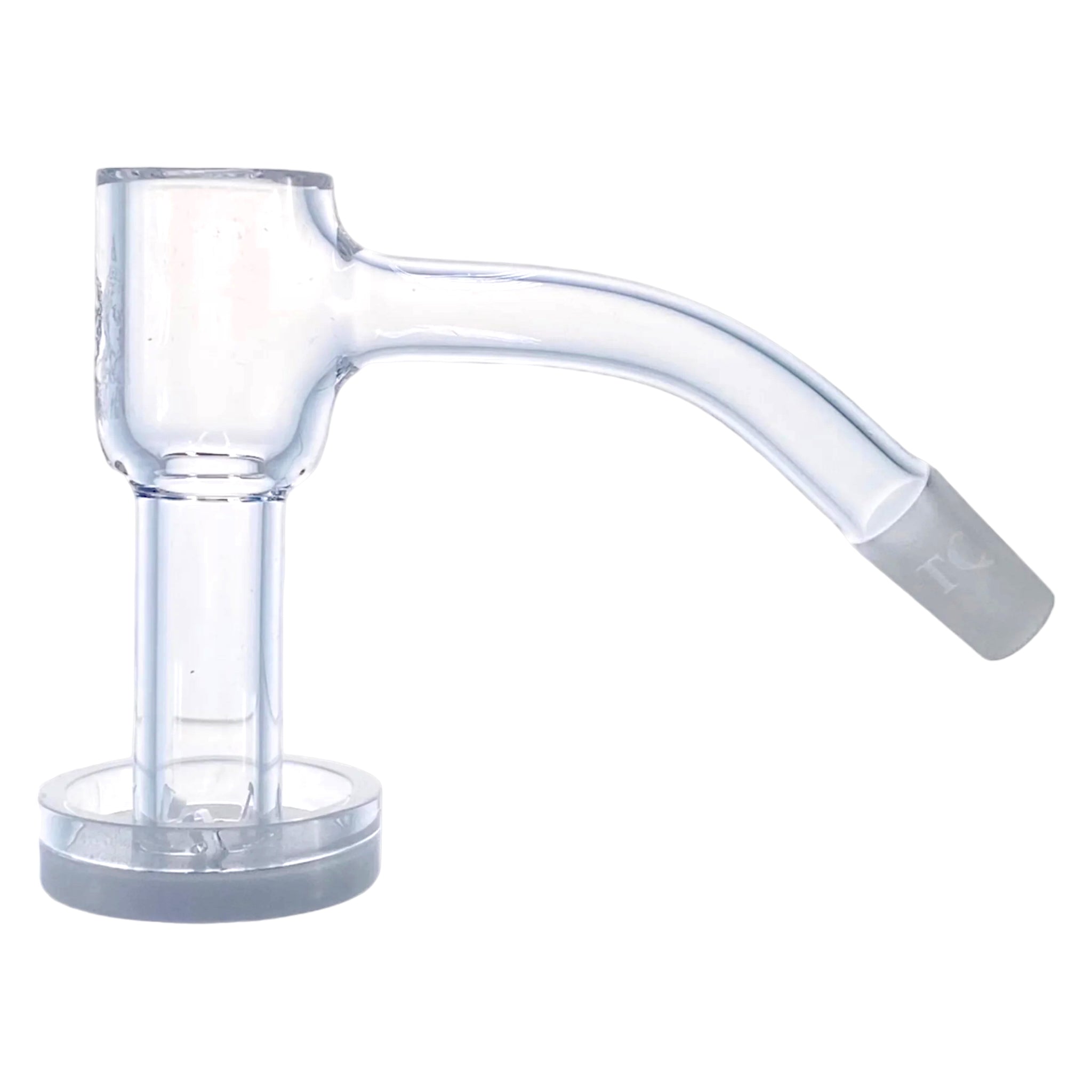 Temple Quartz - 10mm Male 45 Degree Neck Opaque Quartz Bottom Terp Slurper