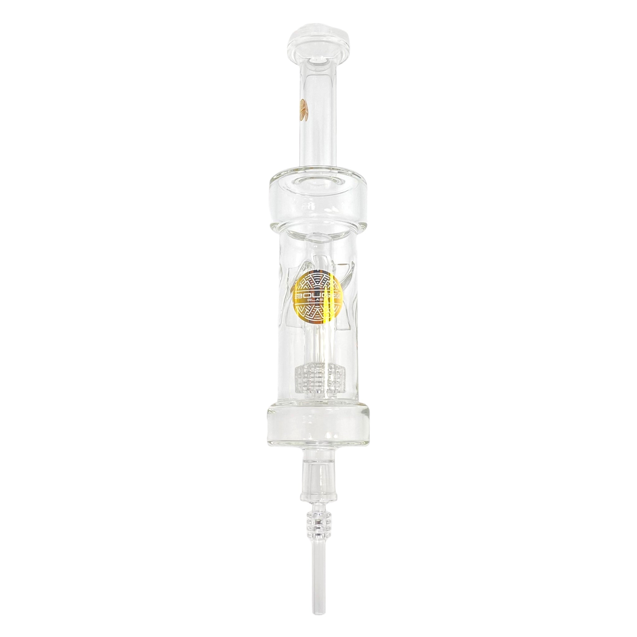 Bougie Glass - Large Nectar Collector With Multi Slit Disc Perc And Smoke Turbine