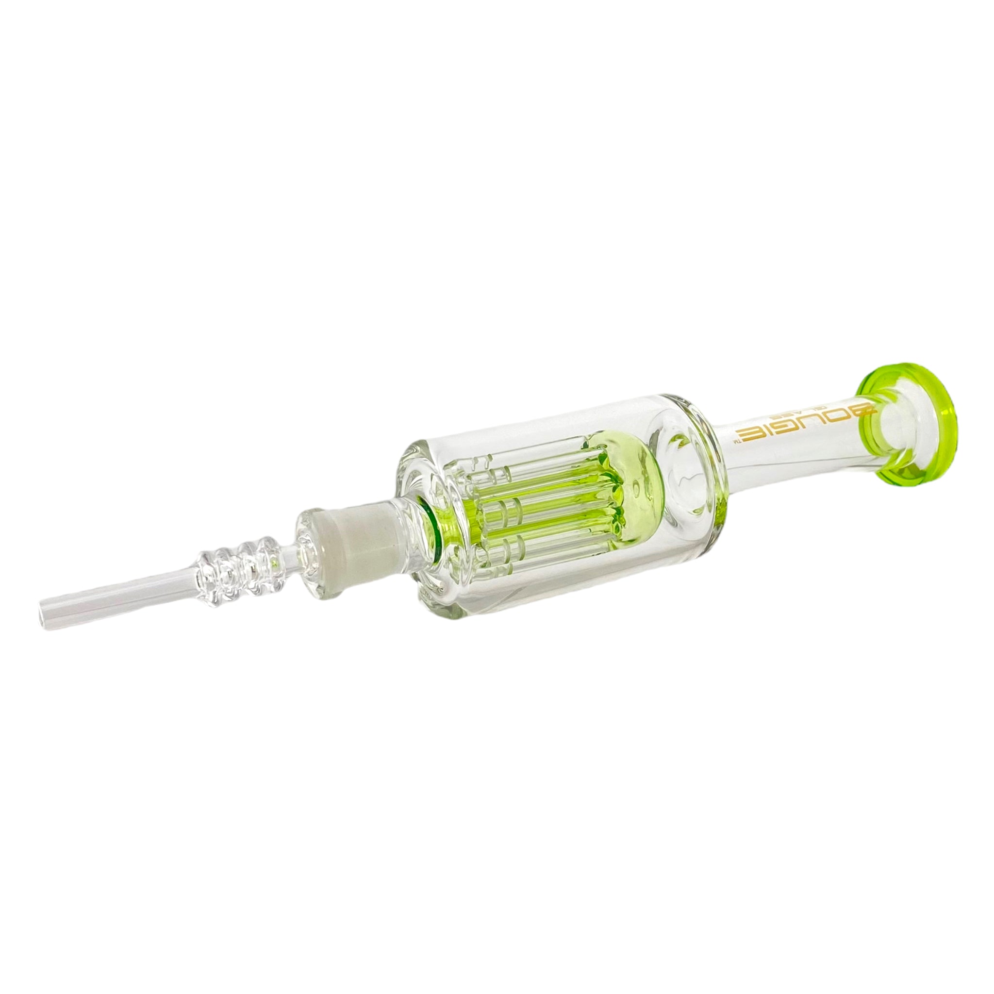 made in america Bougie Glass - Green Nectar Collector With 8 Arm Tree Perc