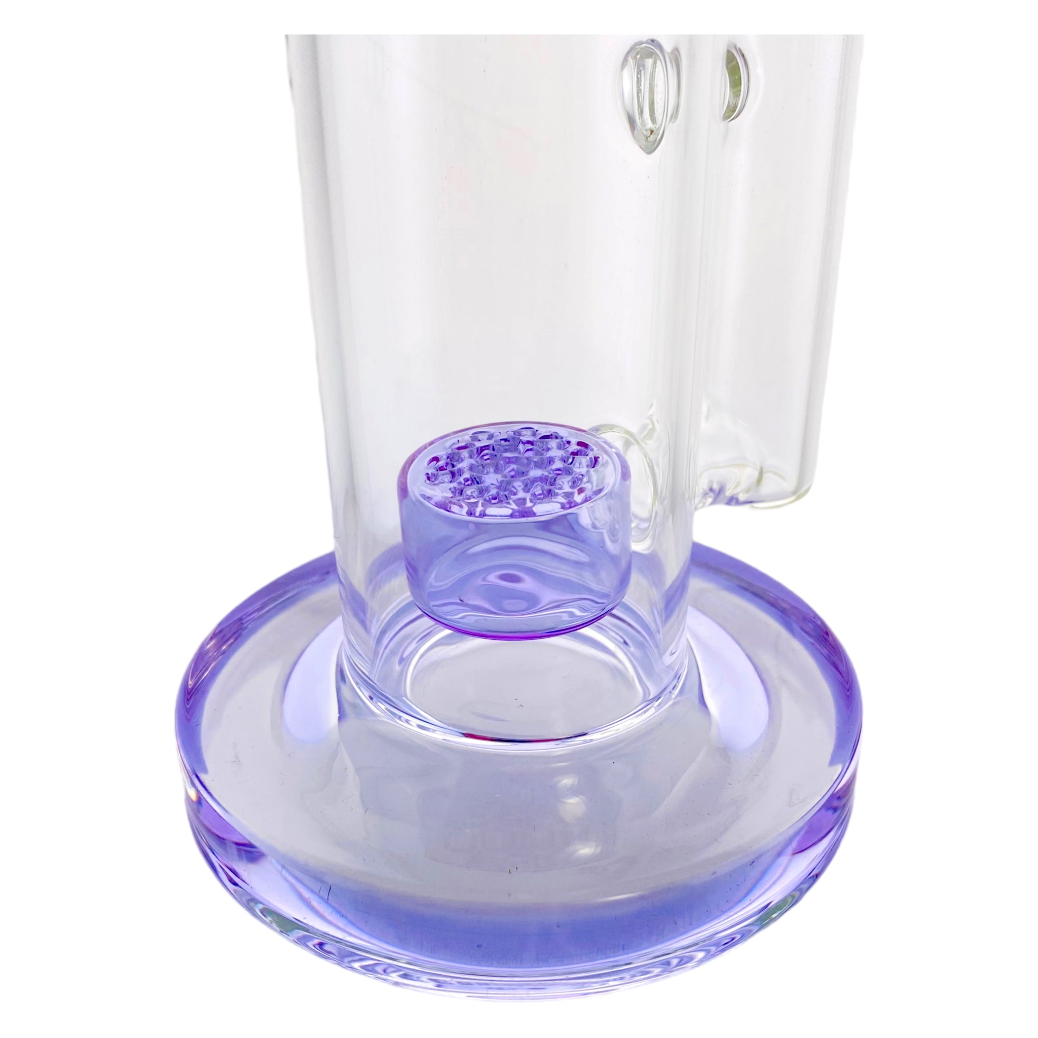 Deluxe Glass - Purple Dab Rig With Seed of Life Perc
