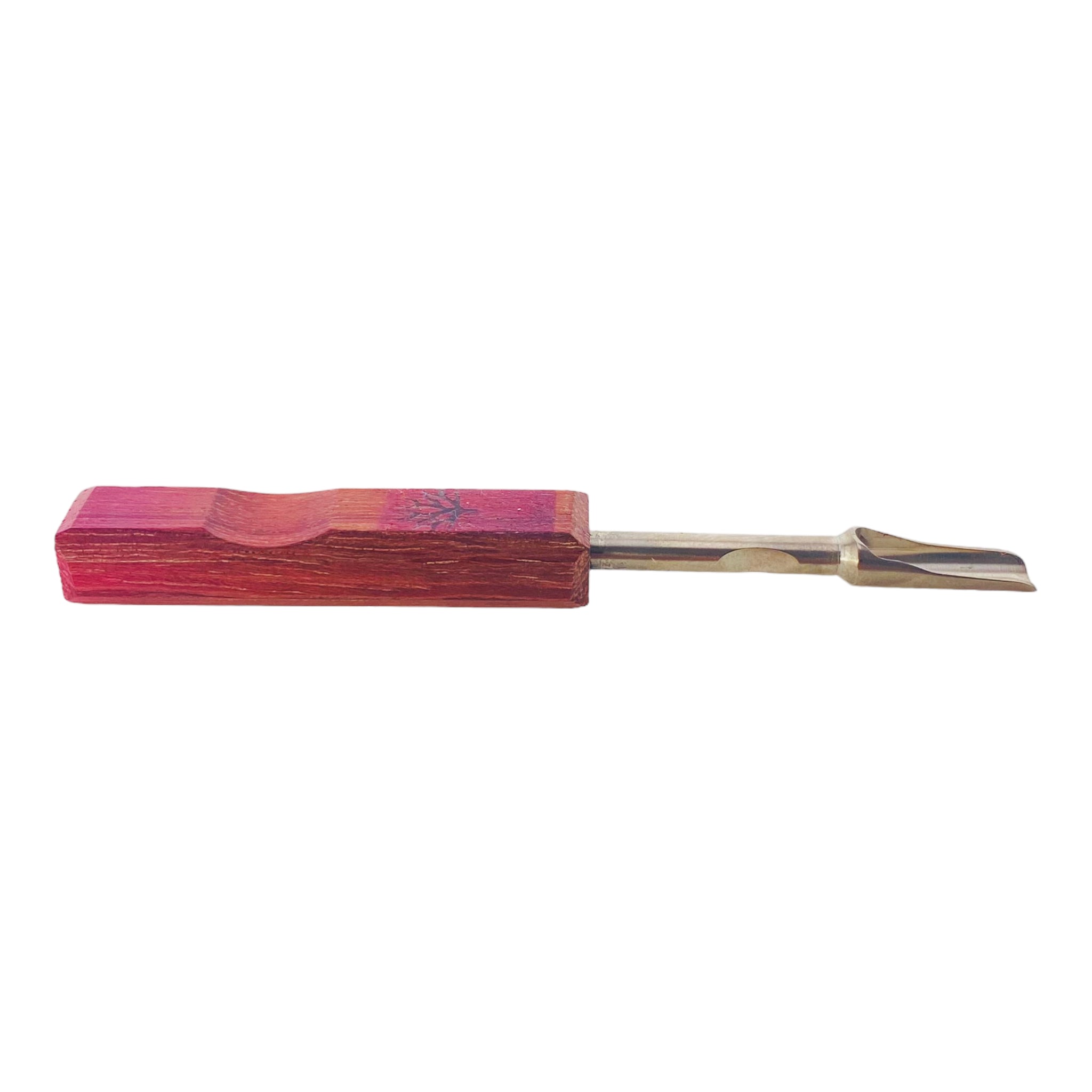 Mystic Timber - Small Shovel Scoop Titanium Dab Tool With Mahogany Wood