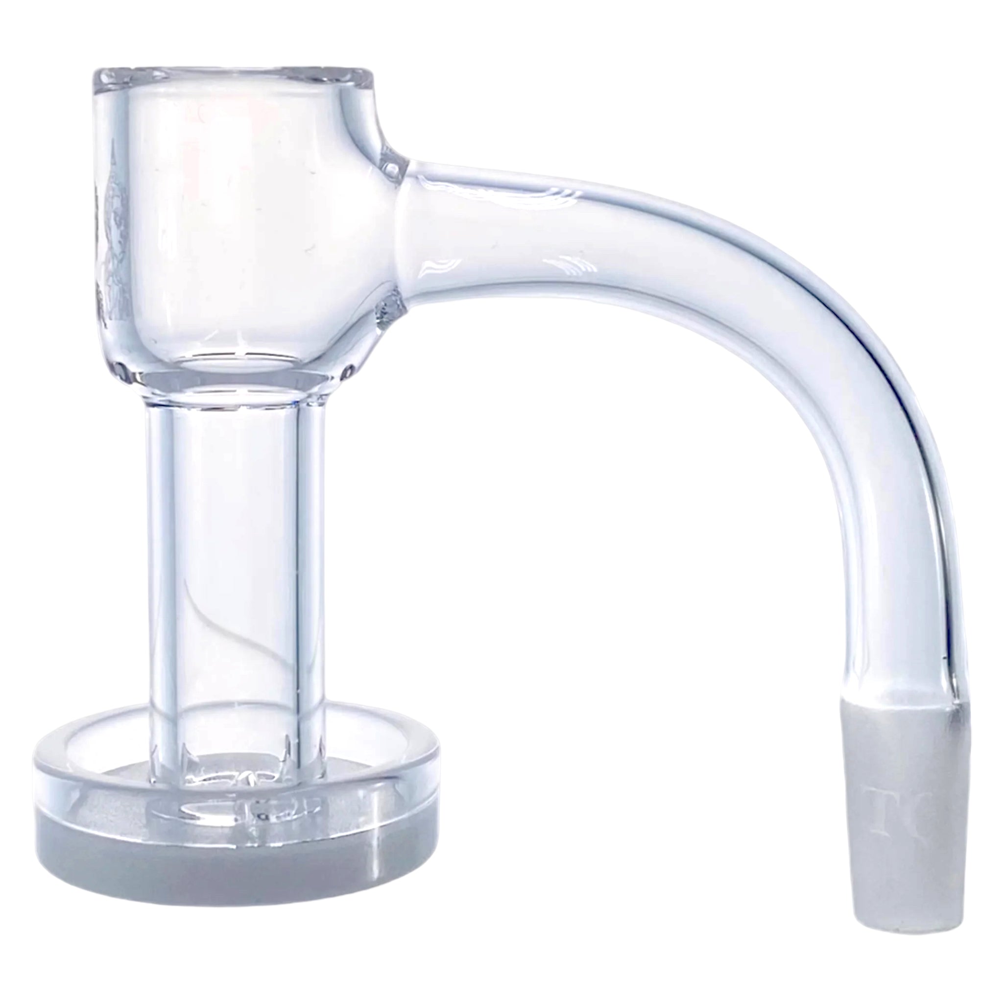 Temple Quartz - 10mm Male 90 Degree Neck Opaque Quartz Bottom Terp Slurper