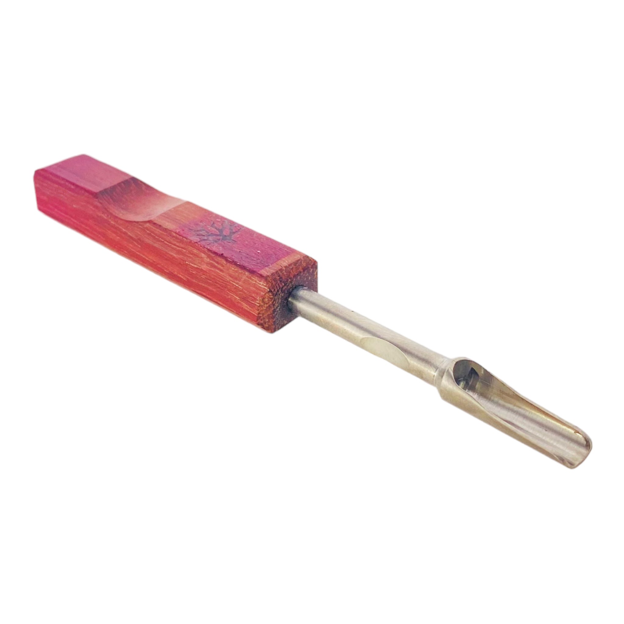 Mystic Timber - Small Shovel Scoop Titanium Dab Tool With Mahogany Wood