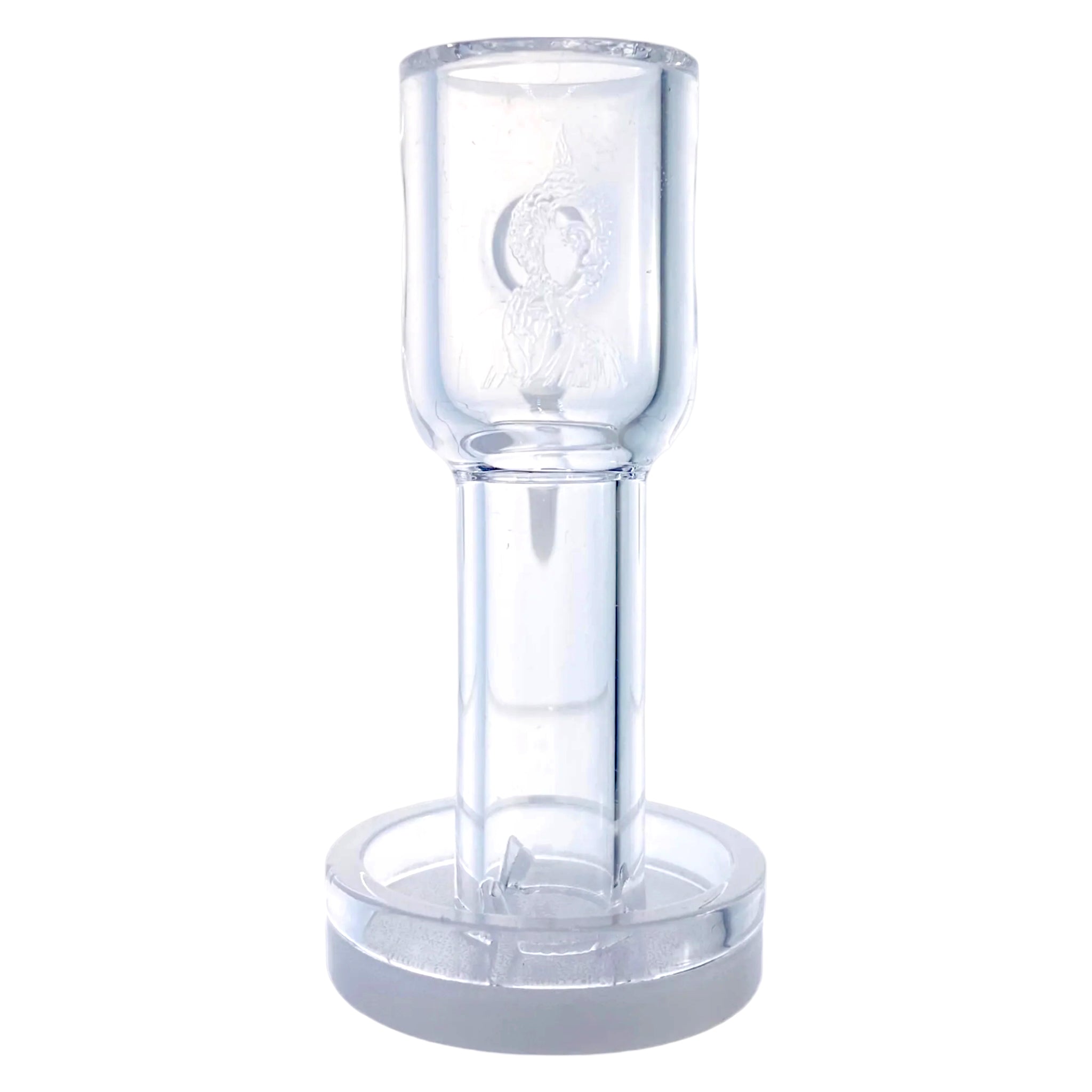 Temple Quartz - 10mm Male 45 Degree Neck Opaque Quartz Bottom Terp Slurper