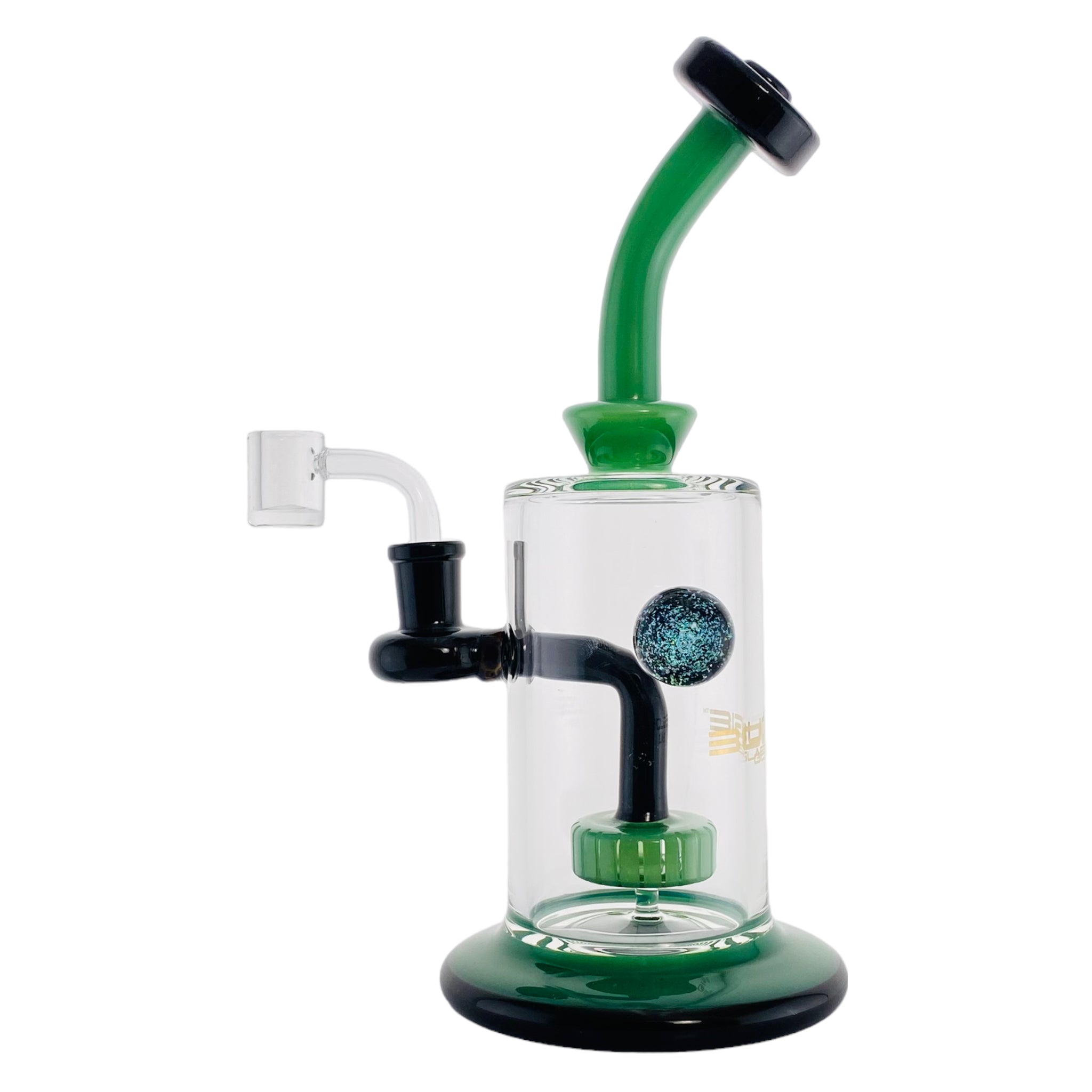 best cheap Bougie Glass - Dab Rig With Black And Green colors