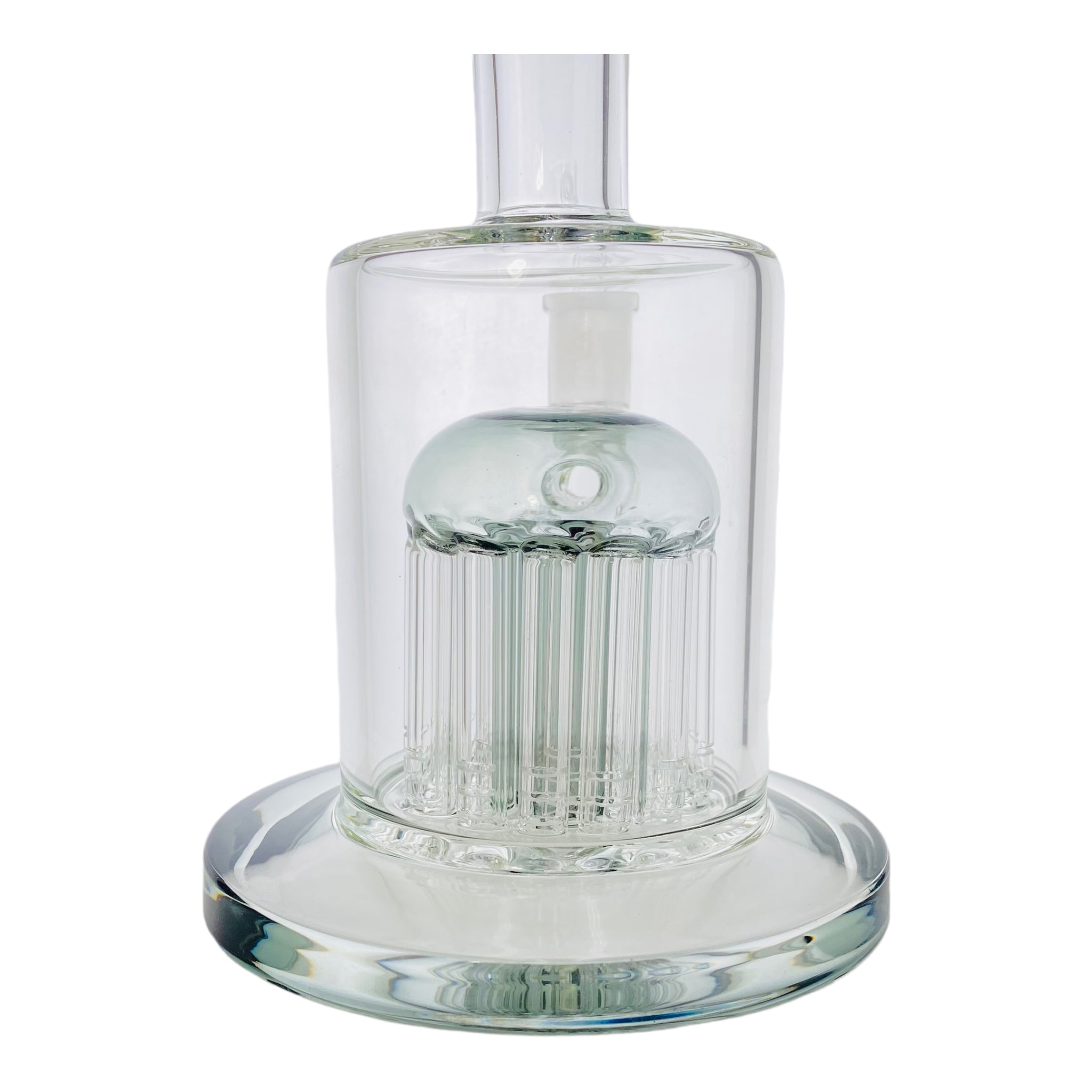 Shadow Black Glass Dab Rig With 20 Arm Tree Perc