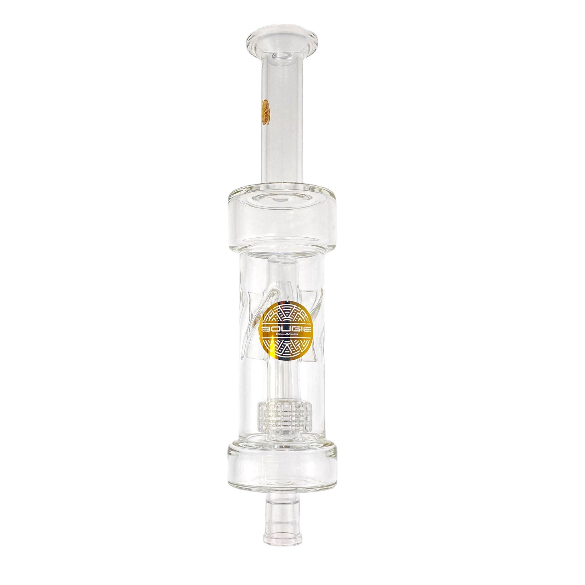 Bougie Glass - Large Nectar Collector With Multi Slit Disc Perc And Smoke Turbine