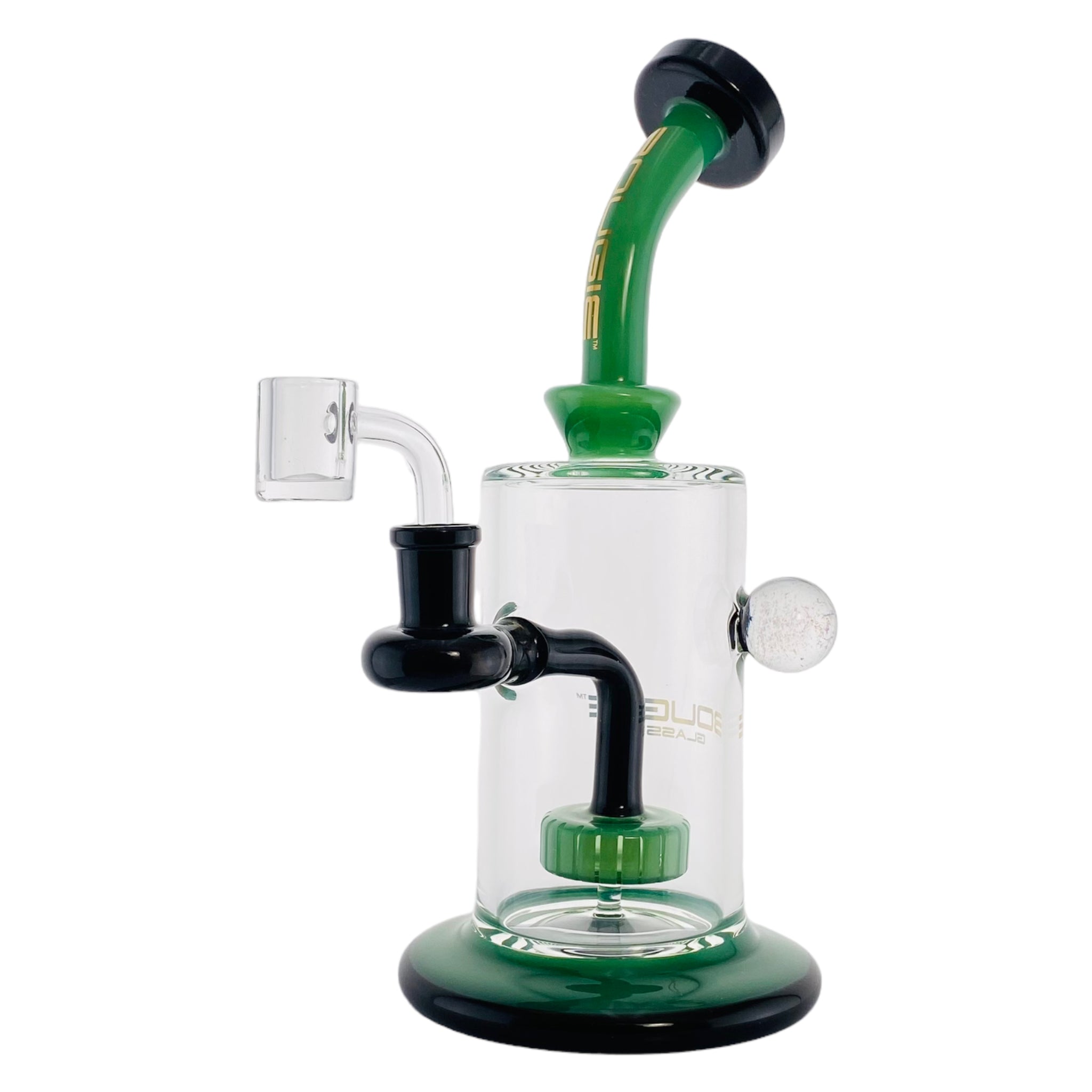 best cheap Bougie Glass - Dab Rig With Black And Green colors