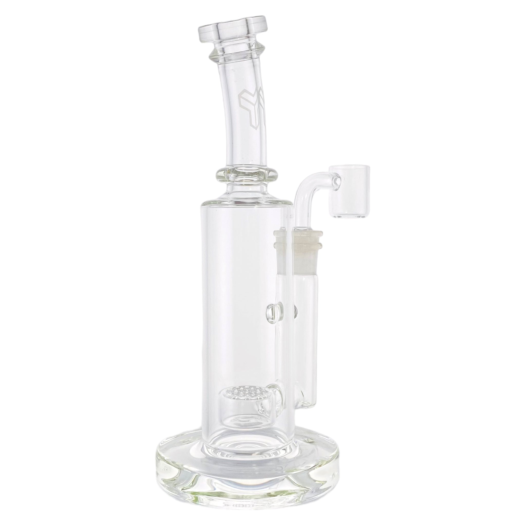 Deluxe Glass - Clear Dab Rig With Seed of Life Percolator
