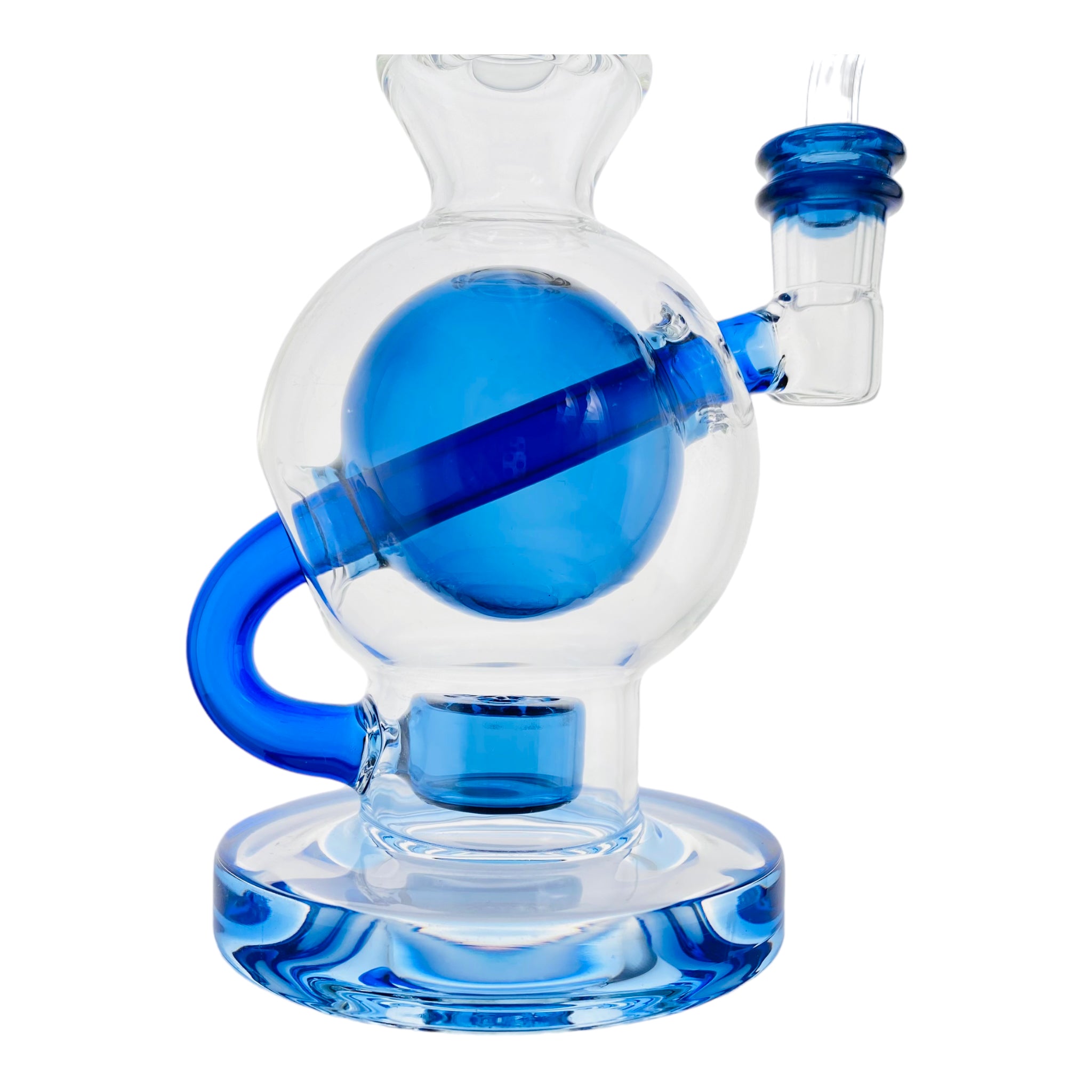 Deluxe Glass - Blue Ball Rig dab Rig With Seed Of Life Percolator