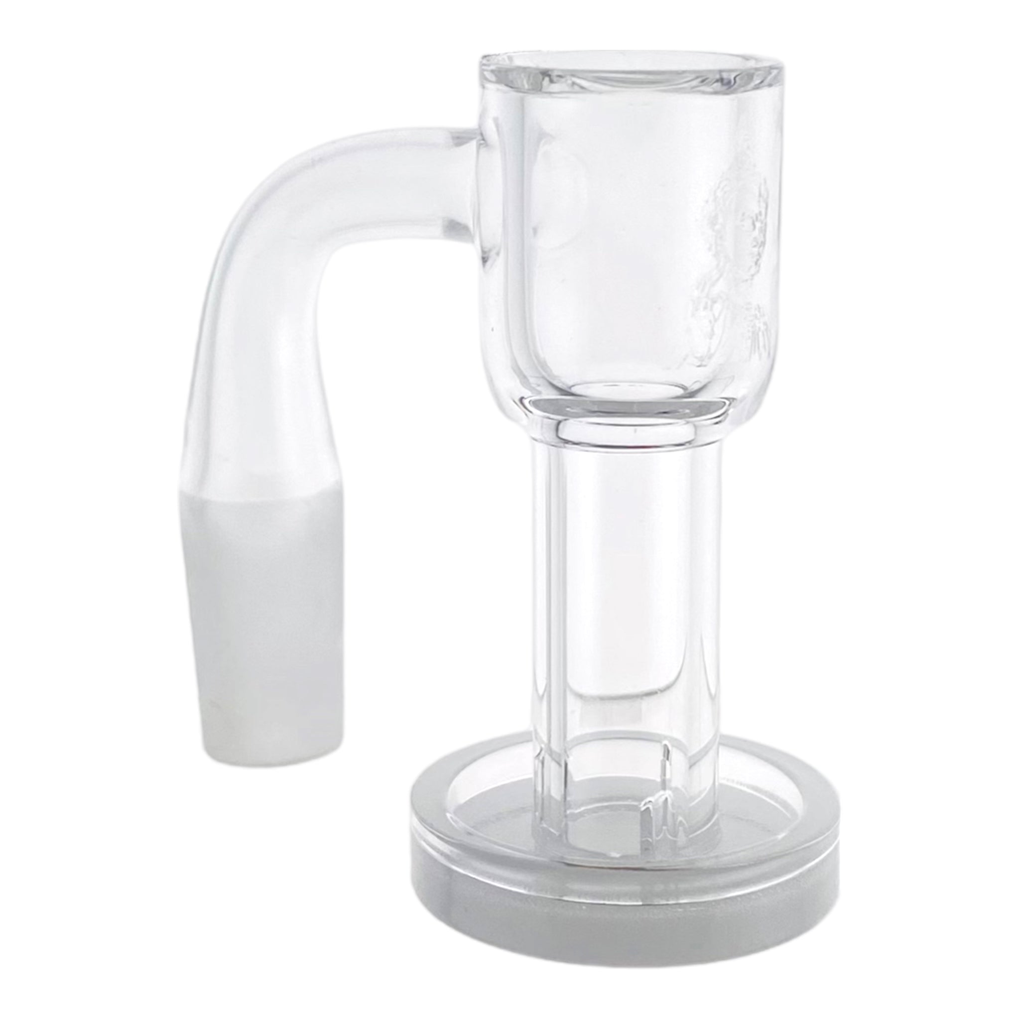 Temple Quartz - 14mm Male 90 Degree Neck Opaque Quartz Bottom Terp Slurper