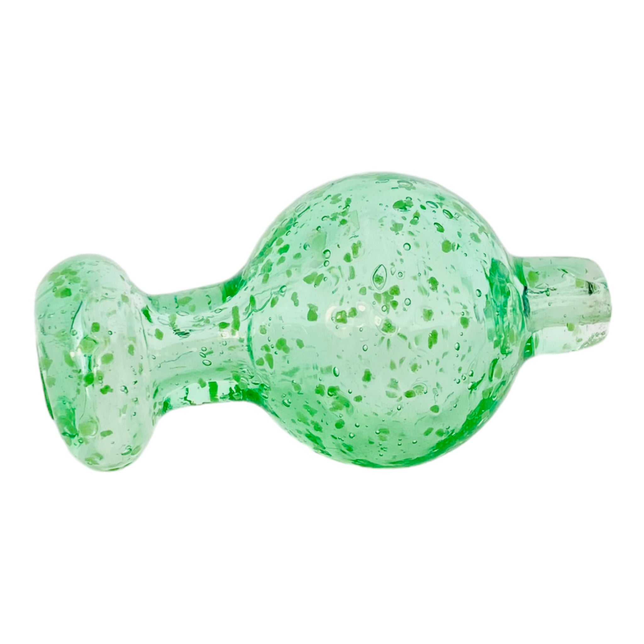 Frosted Green Glass Bubble Carb Cap