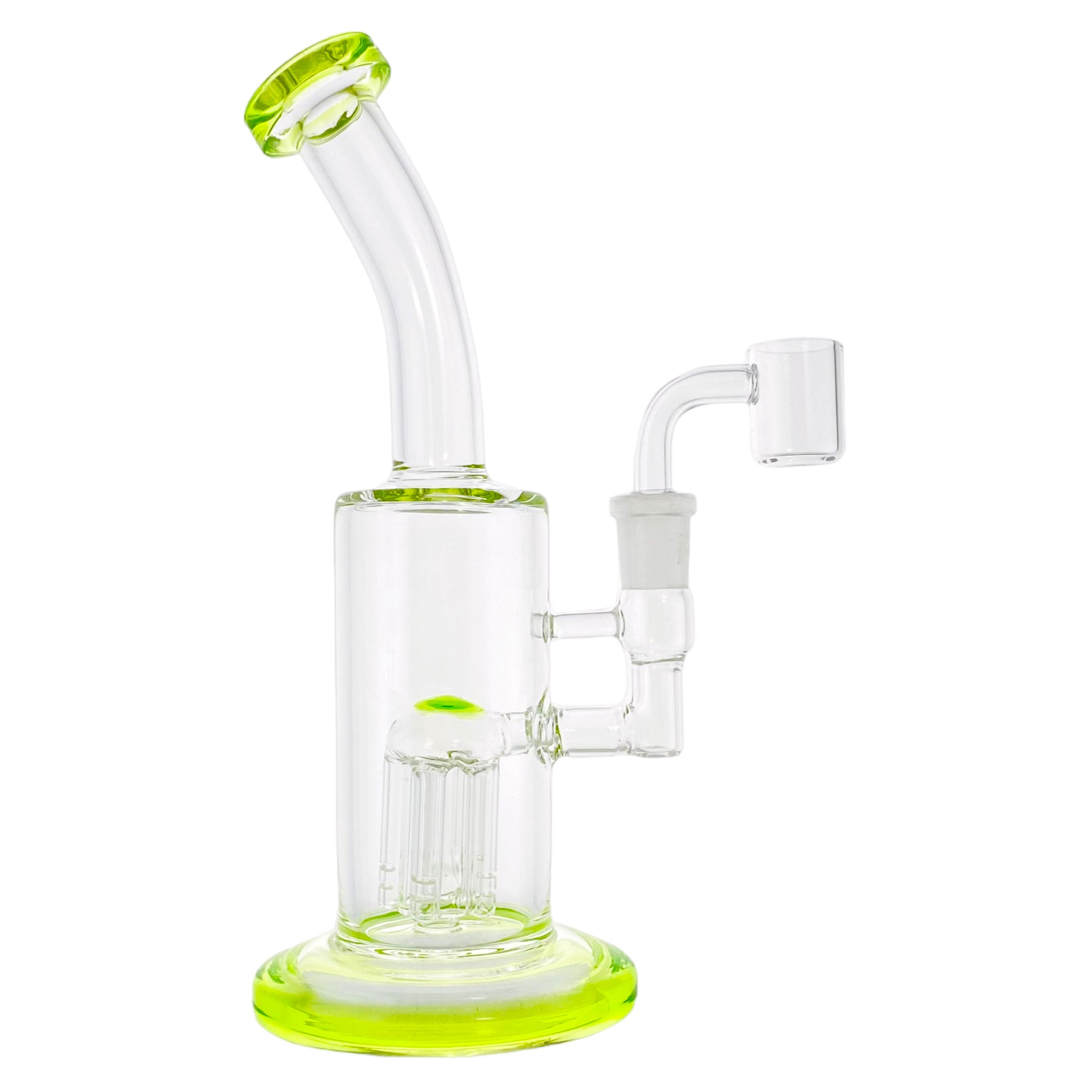 Green Banger Hanger Dab Rig With Tree Perc