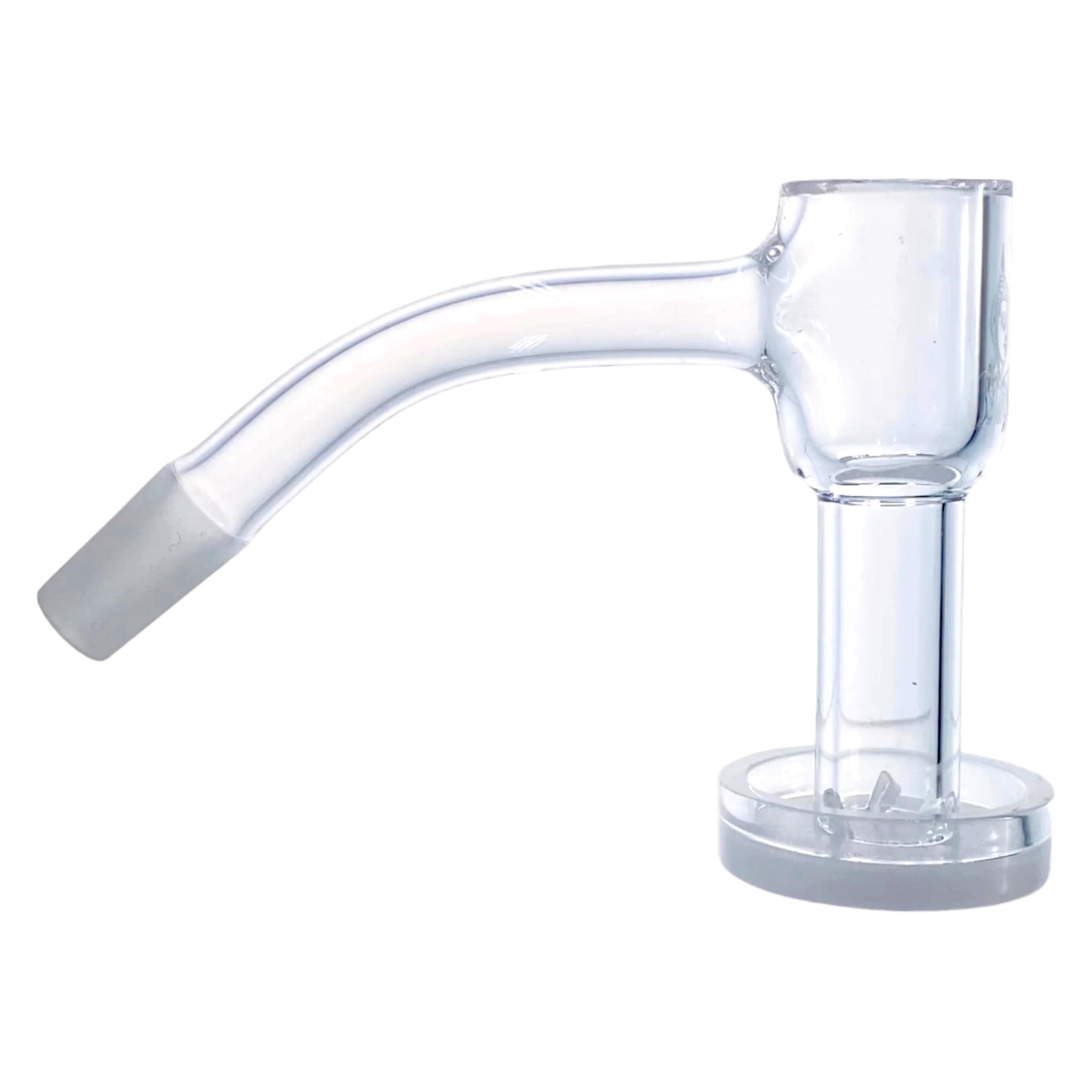 Temple Quartz - 10mm Male 45 Degree Neck Opaque Quartz Bottom Terp Slurper