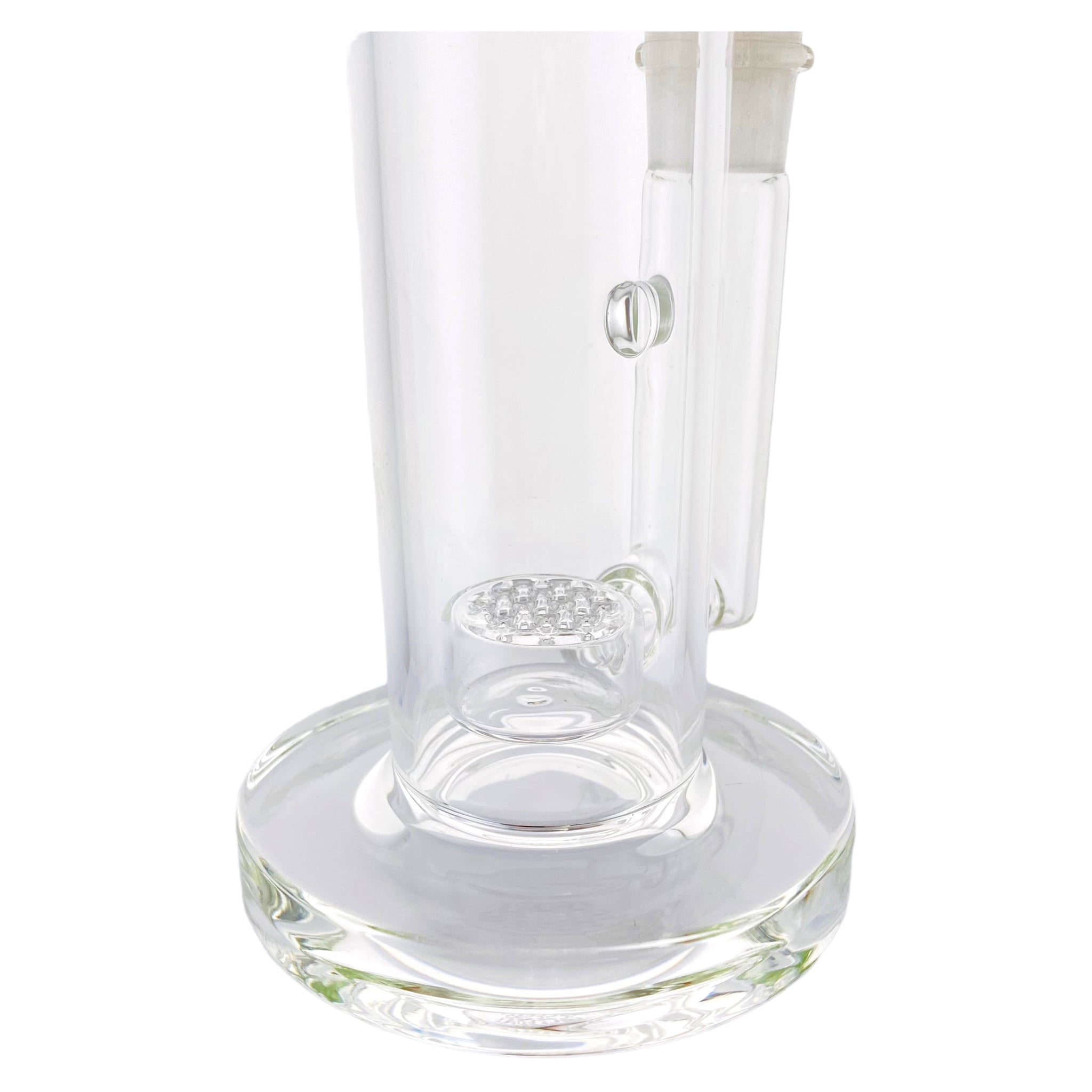 Deluxe Glass - Clear Dab Rig With Seed of Life Percolator