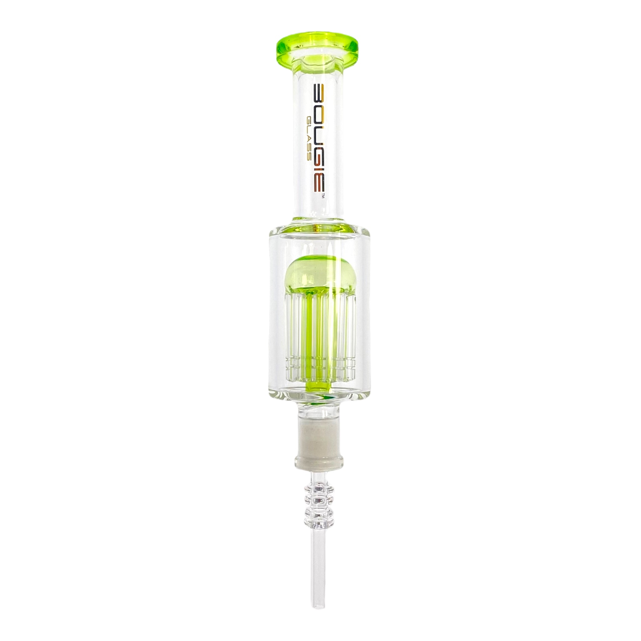 best Bougie Glass - Green Nectar Collector With 8 Arm Tree Perc