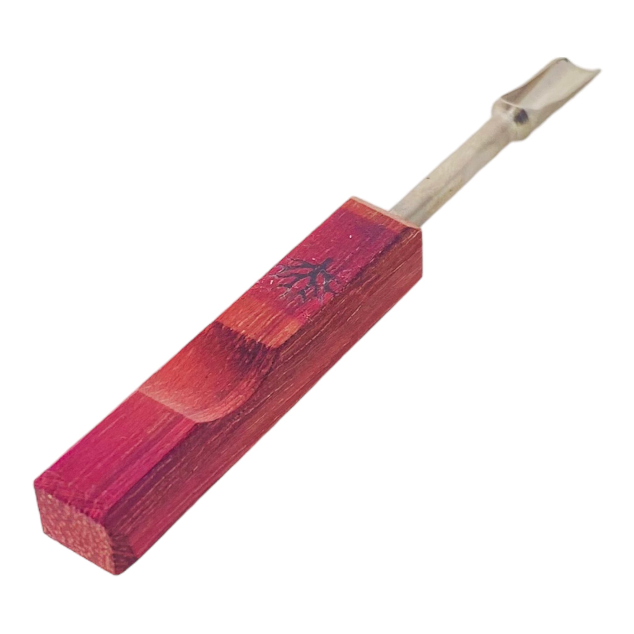 Mystic Timber - Small Shovel Scoop Titanium Dab Tool With Mahogany Wood