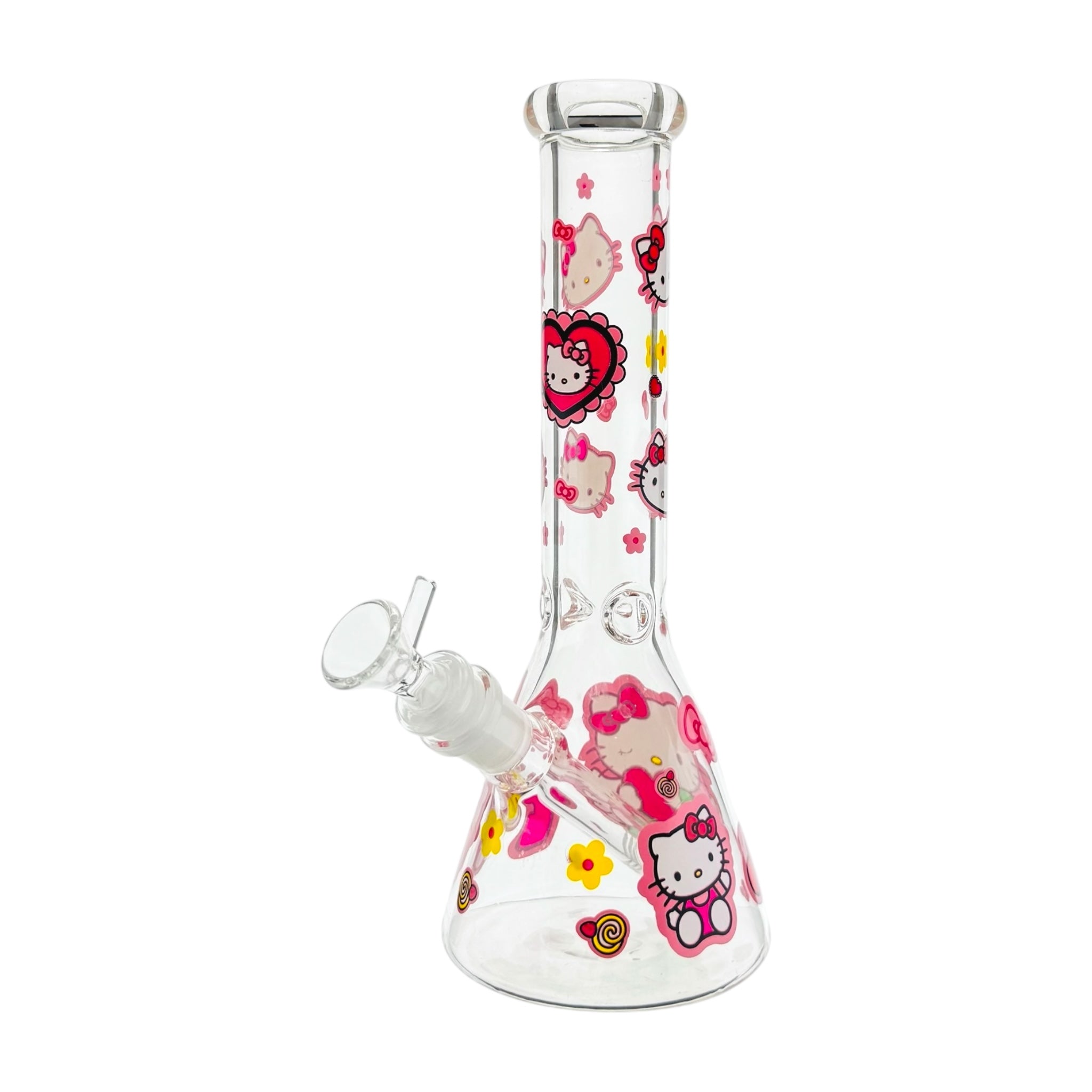 Angel Hello Kitty Water Pipe 10 Inch on white back ground