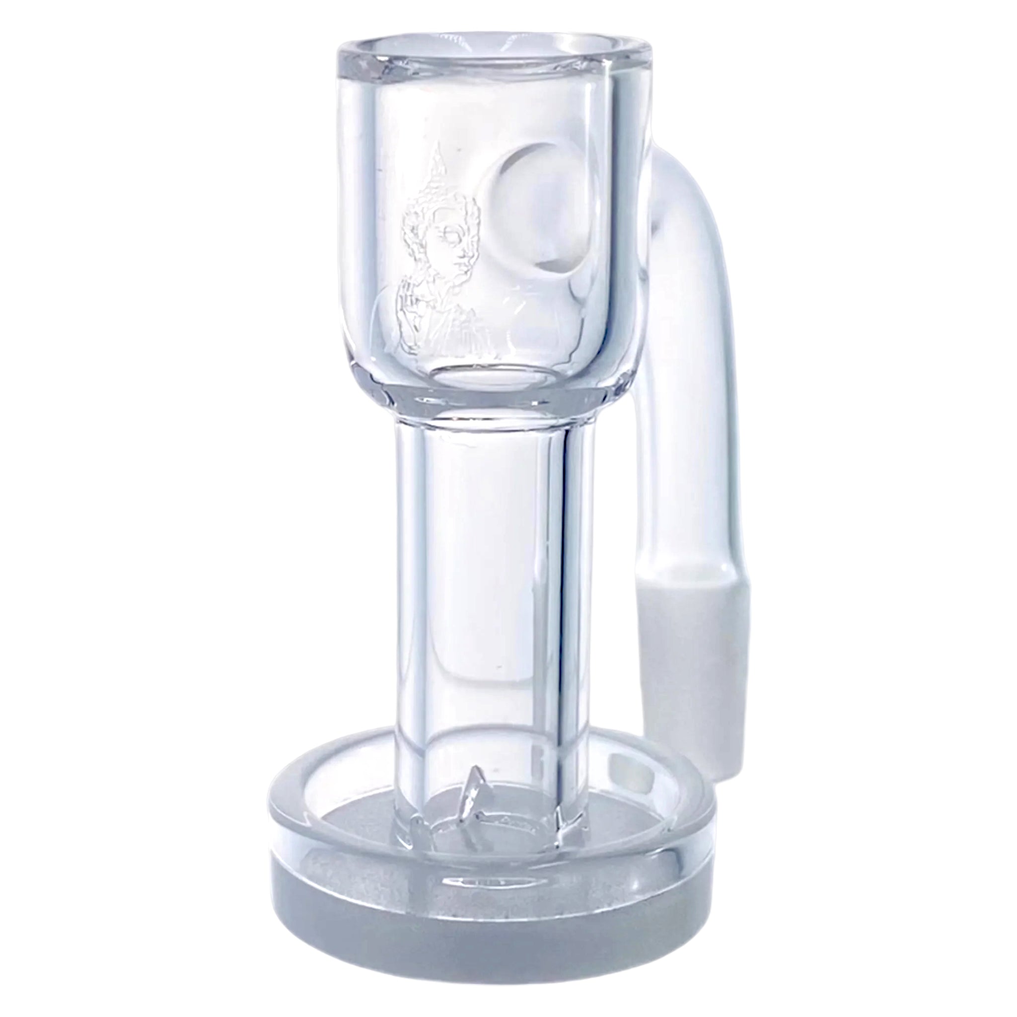 Temple Quartz - 10mm Male 90 Degree Neck Opaque Quartz Bottom Terp Slurper