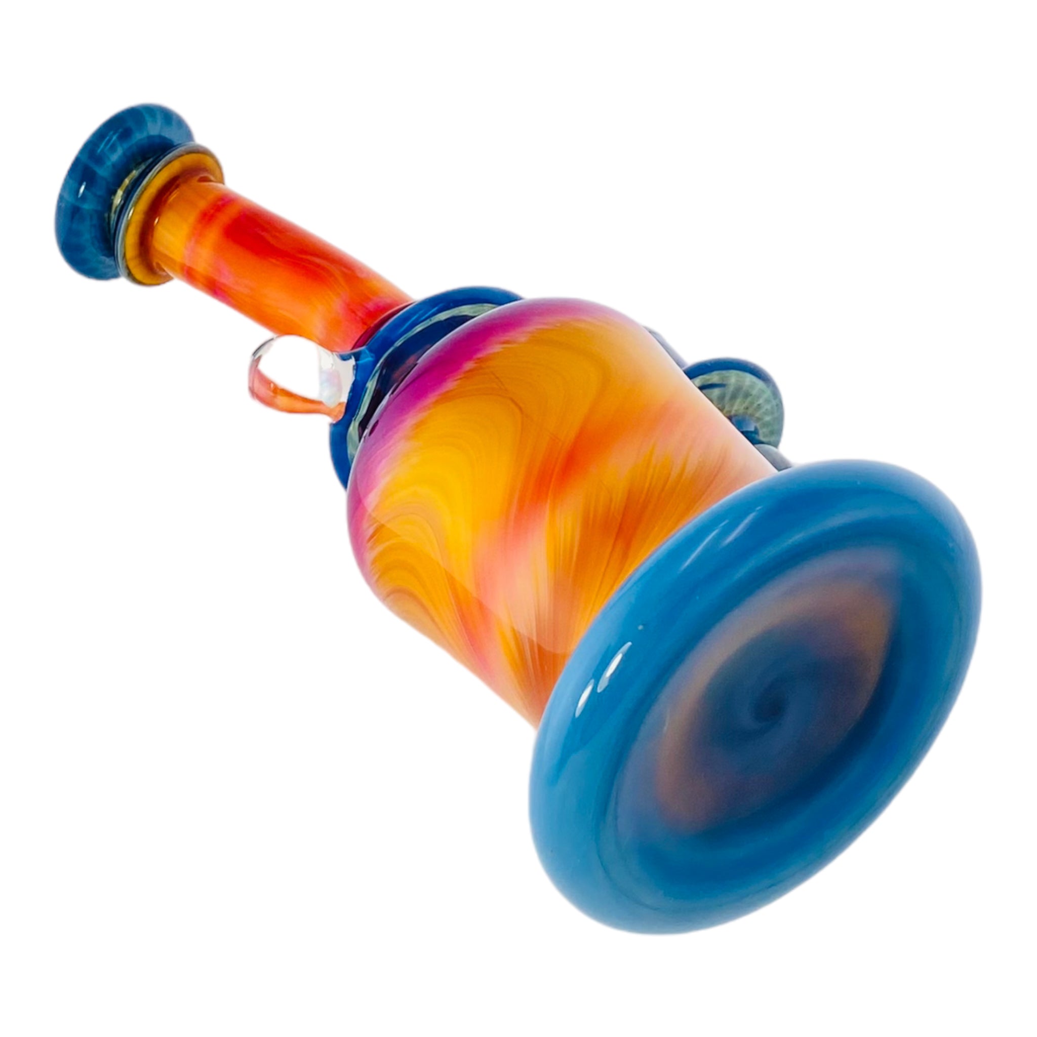 Santa Cruz Glass - Blue Cheese x Blue Slyme x Serendipty Glass Dab Rig With Opal