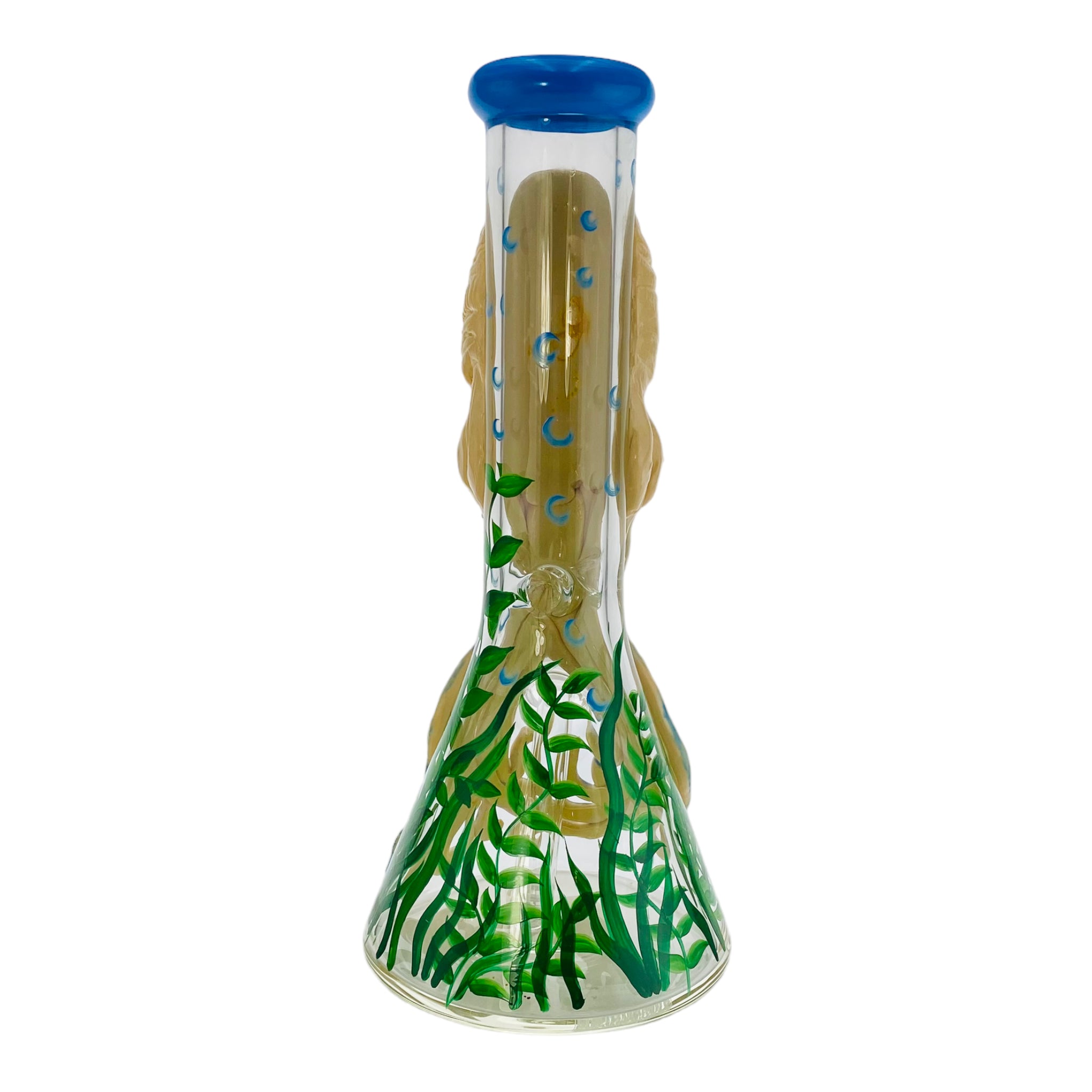 12 Inch Octopus Face Beaker Bong With Blue Mouthpiece anime and character bong