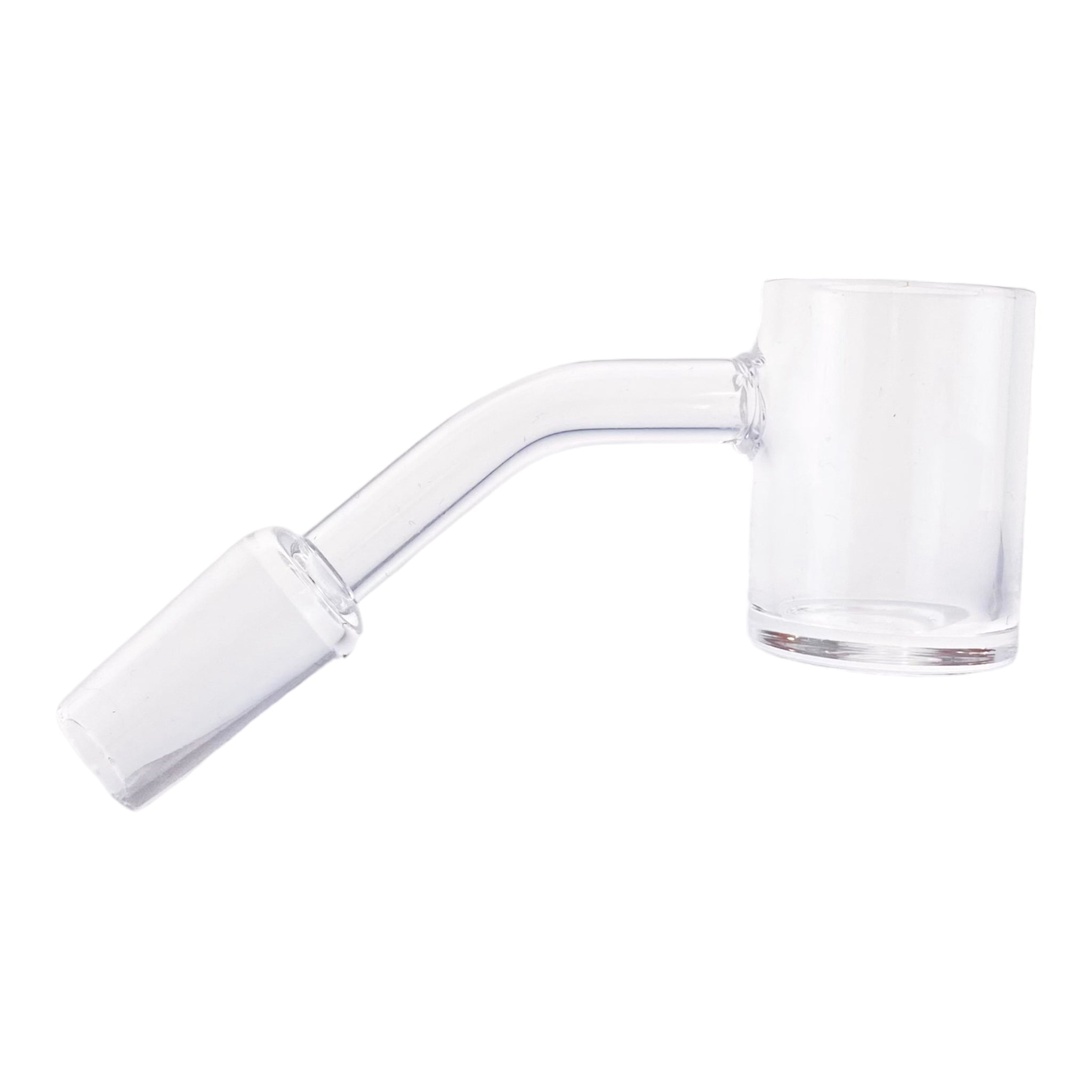 14mm Quartz Banger With 45 Degree Male Fitting And 25mm Wide Bucket Extra Thick Base