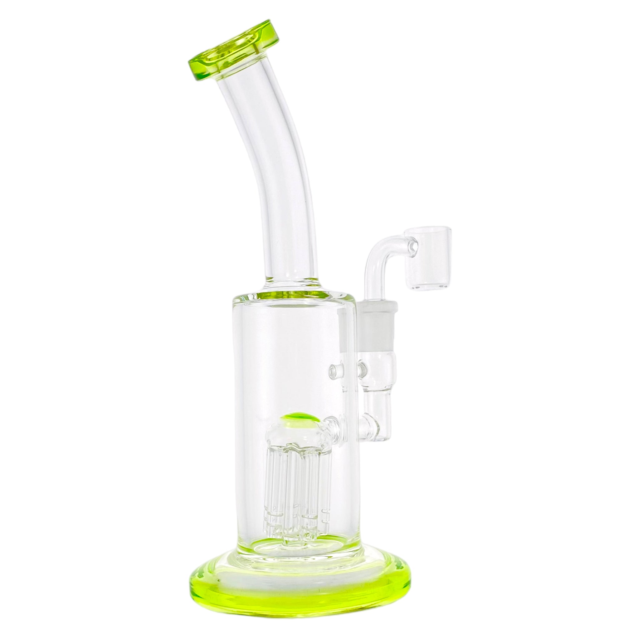 Green Banger Hanger Dab Rig With Tree Perc