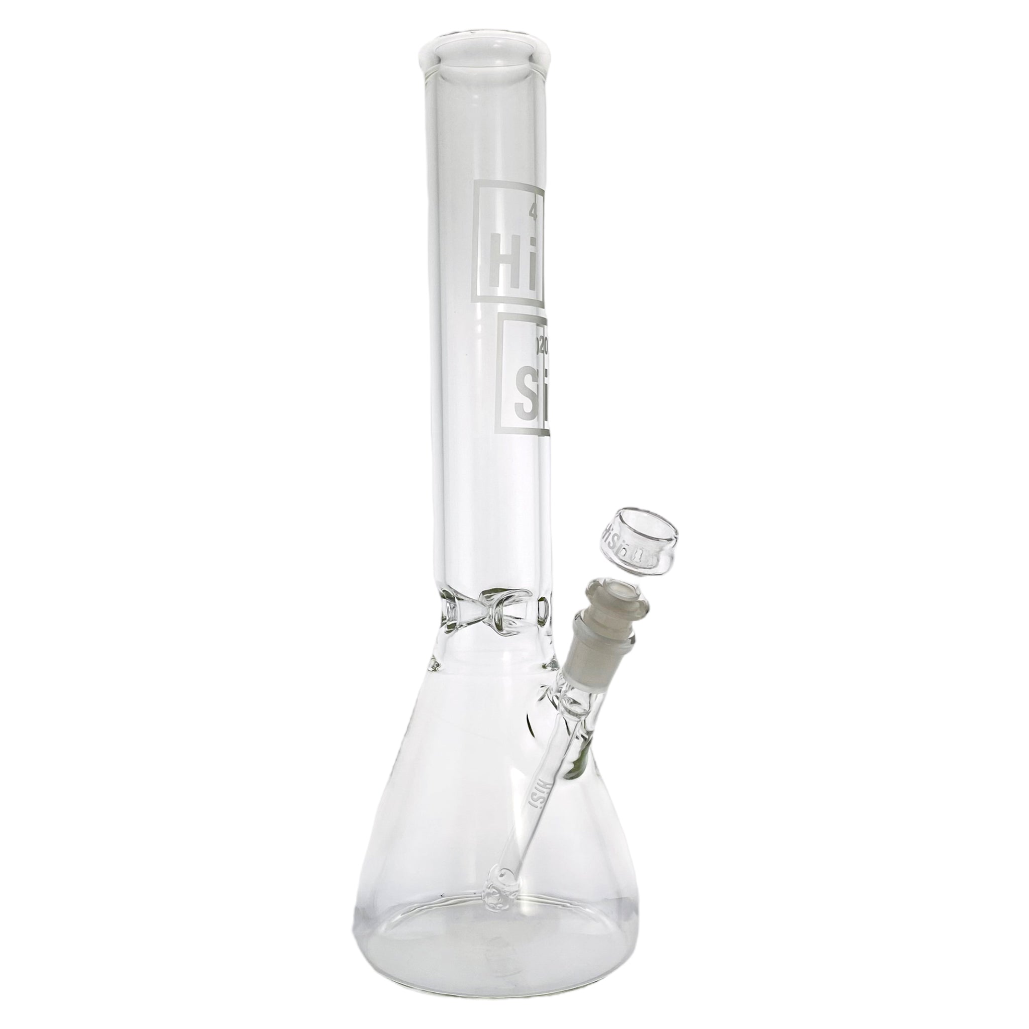 HiSi Glass - 15 inch Glass Beaker Bong With Ice Pinch
