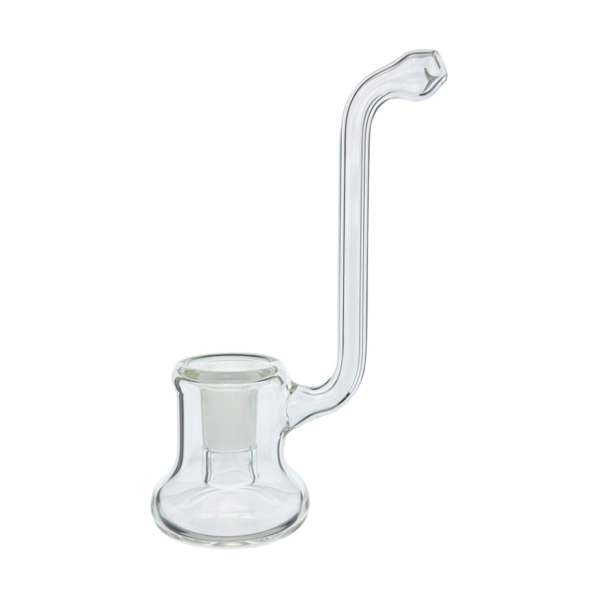 14mm Simple Can Base Clear Dry Dab Rig by N3rd Glass on a white background