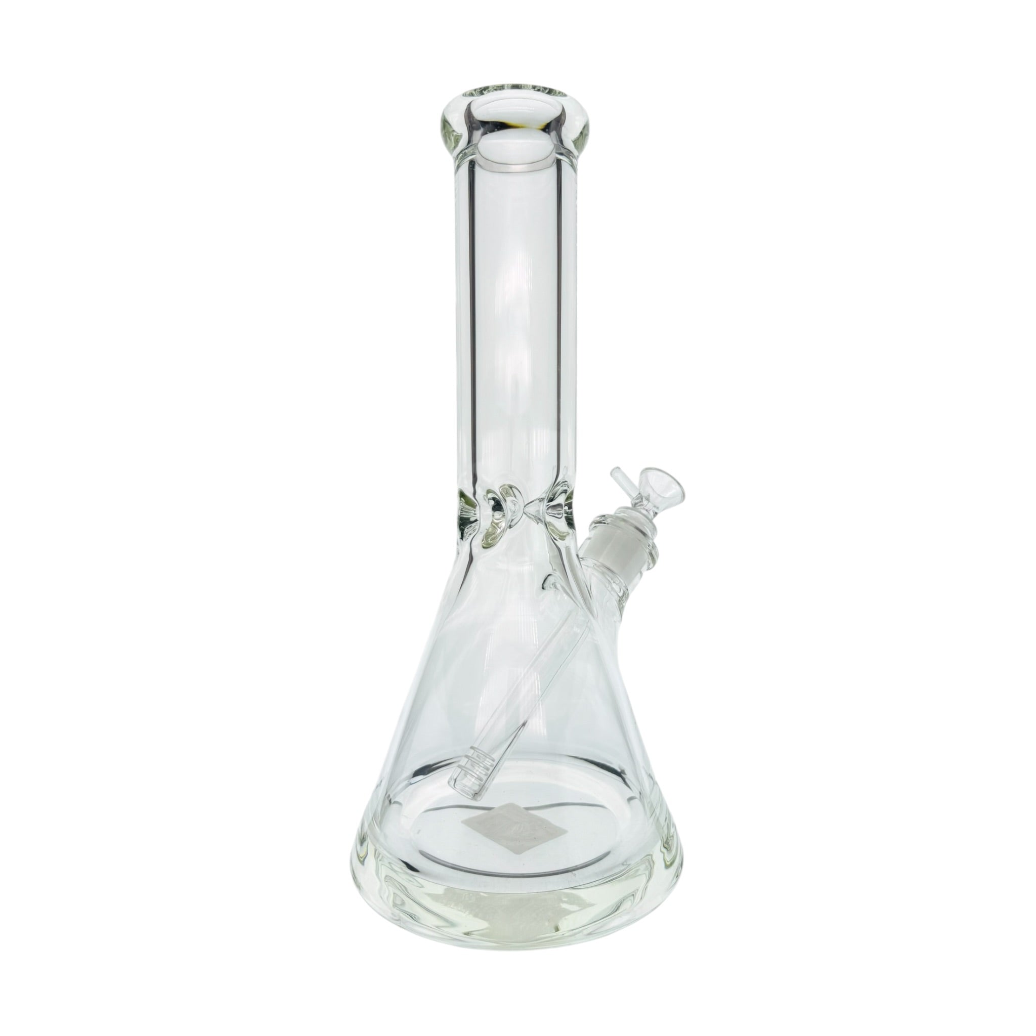 9mm Thick Clear Beaker Base Water Pipe Bong With Extra Extra Thick Base 12 Inches on a white background