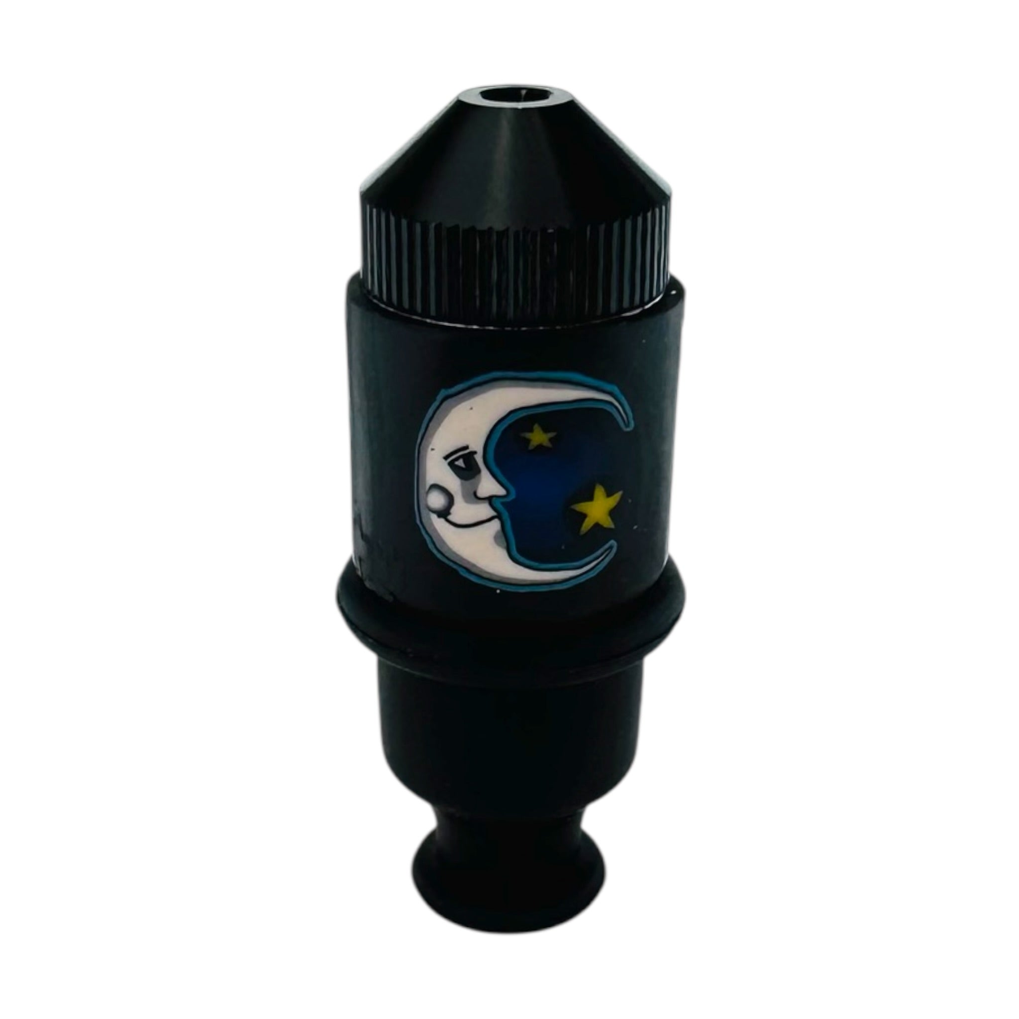 Sneak-A-Toke metal smoking weed pipe for cannabis With Moon And Star Femo Clay