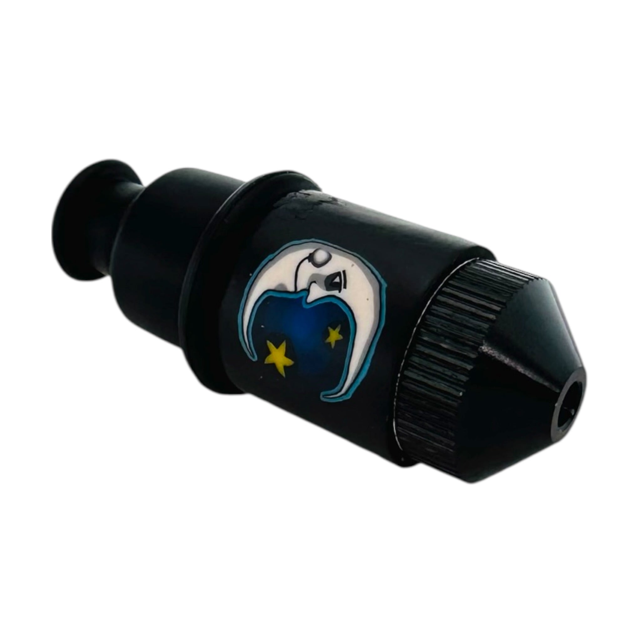 Sneak-A-Toke metal smoking weed pipe for cannabis With Moon And Star Femo Clay