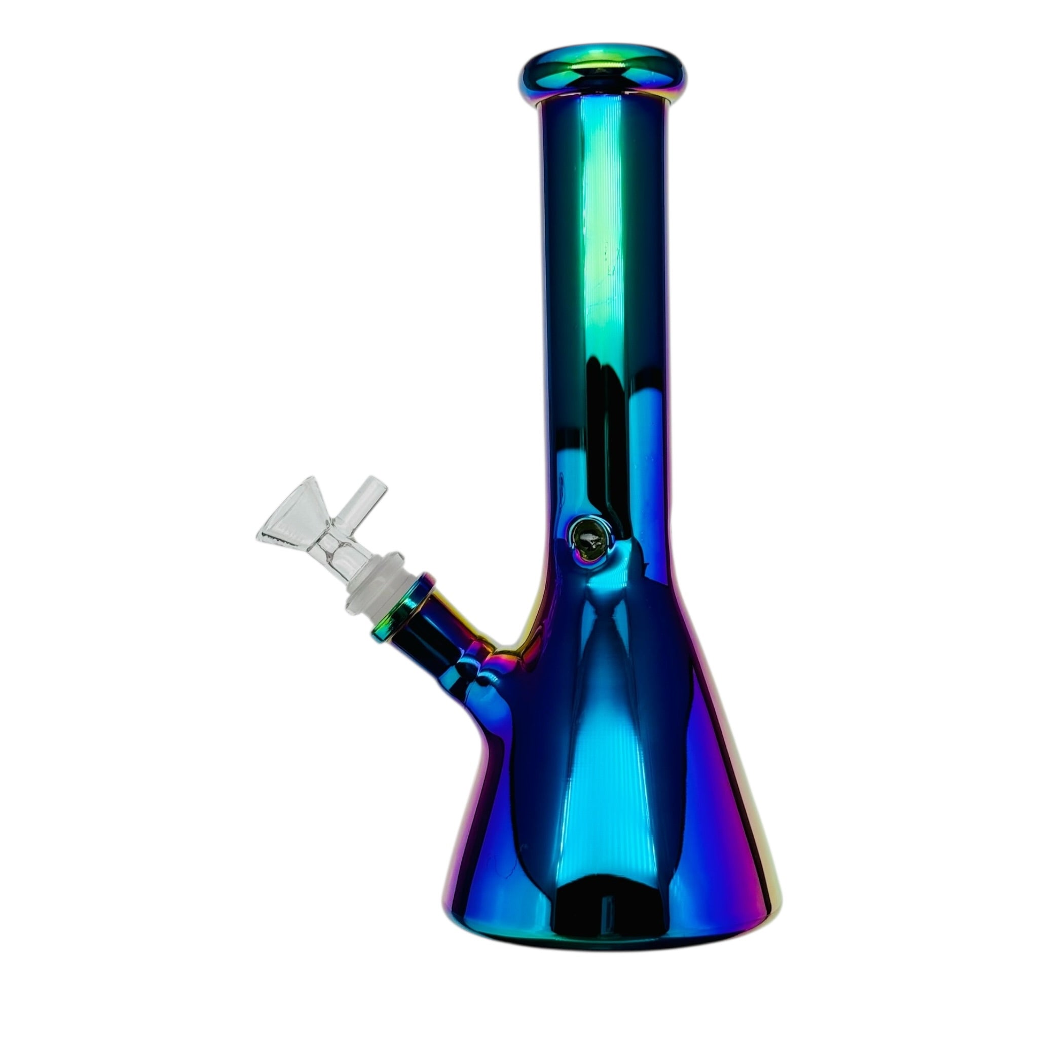 10 Inch Purple Rainbow Metallic Beaker Bong