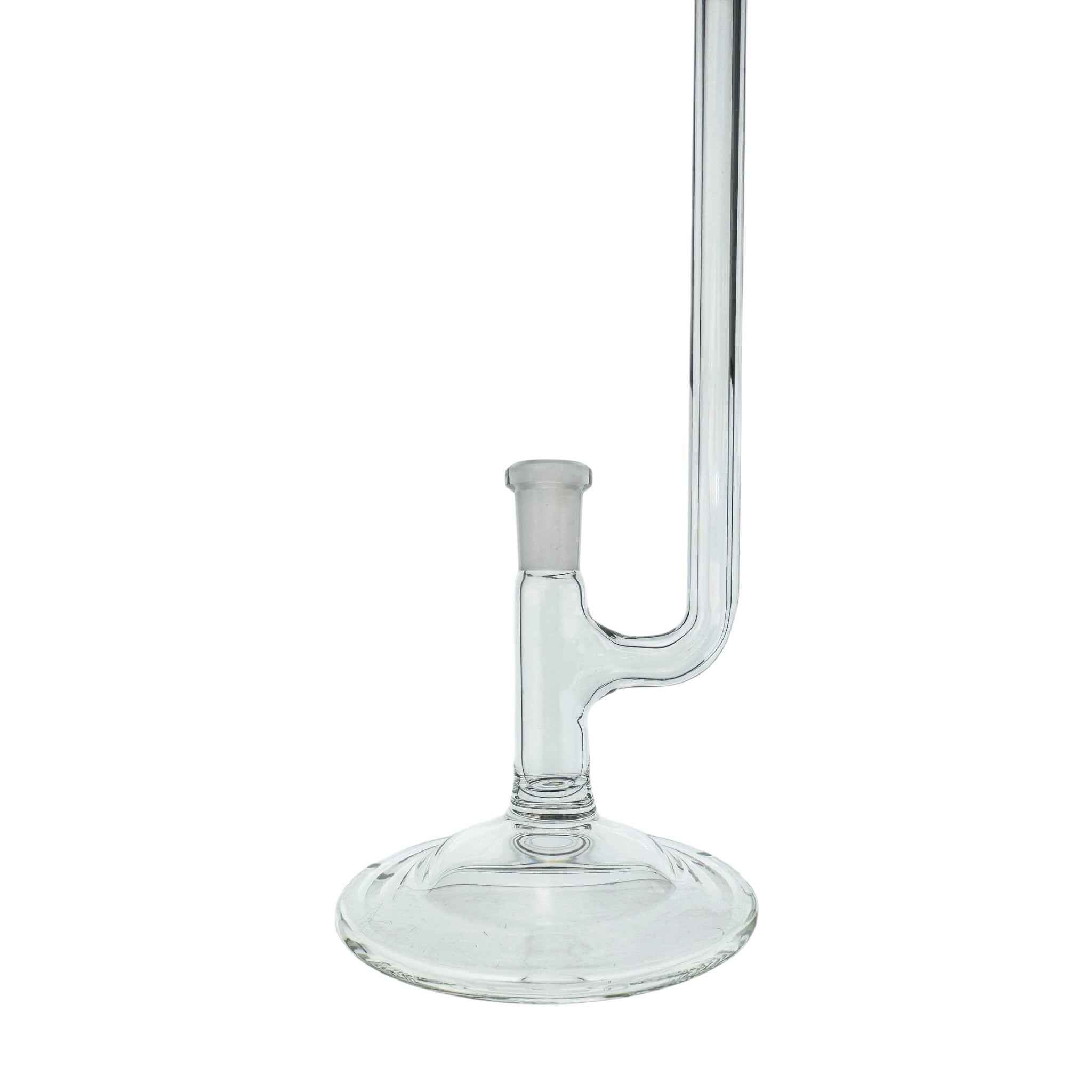 N3RD Glass - 10mm Simple Straight Tube Clear Dry Dab Rig