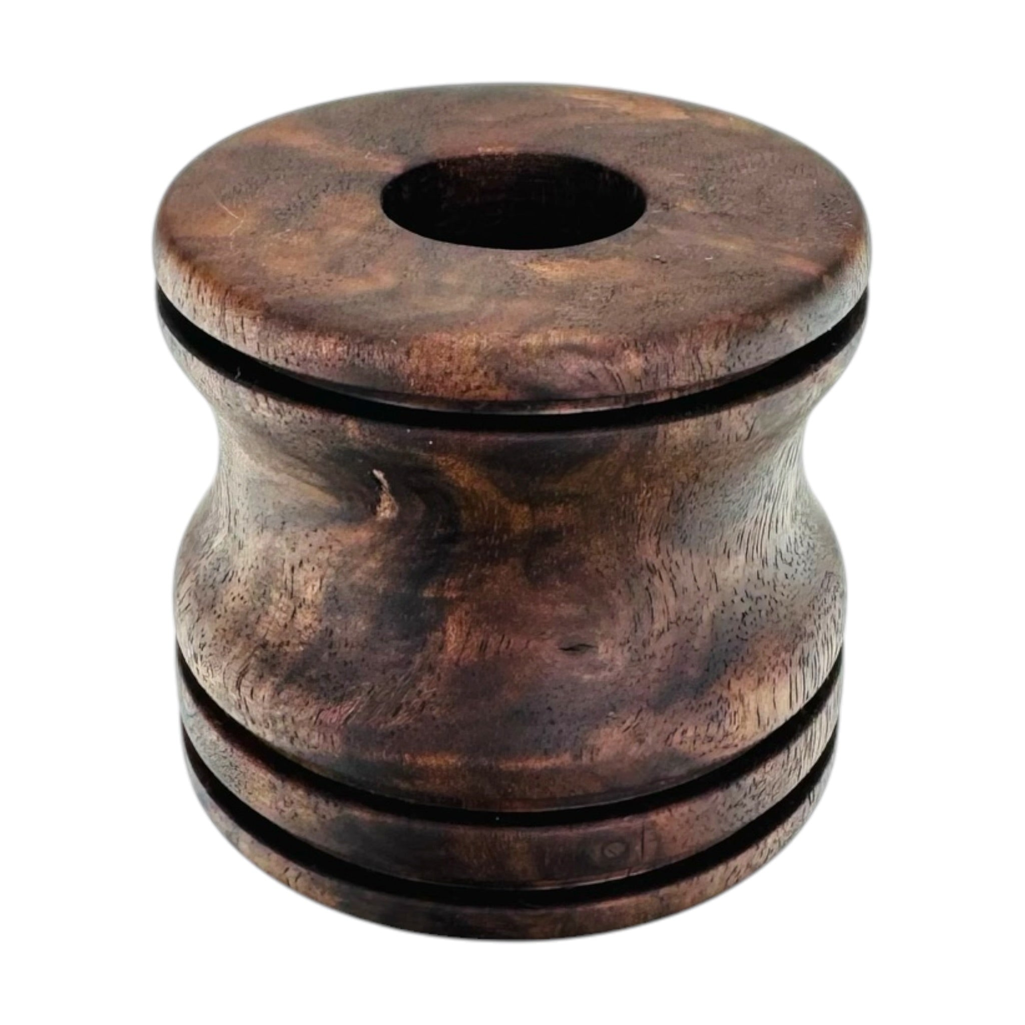 Short Black Walnut Burl Puffco Pivot Stand