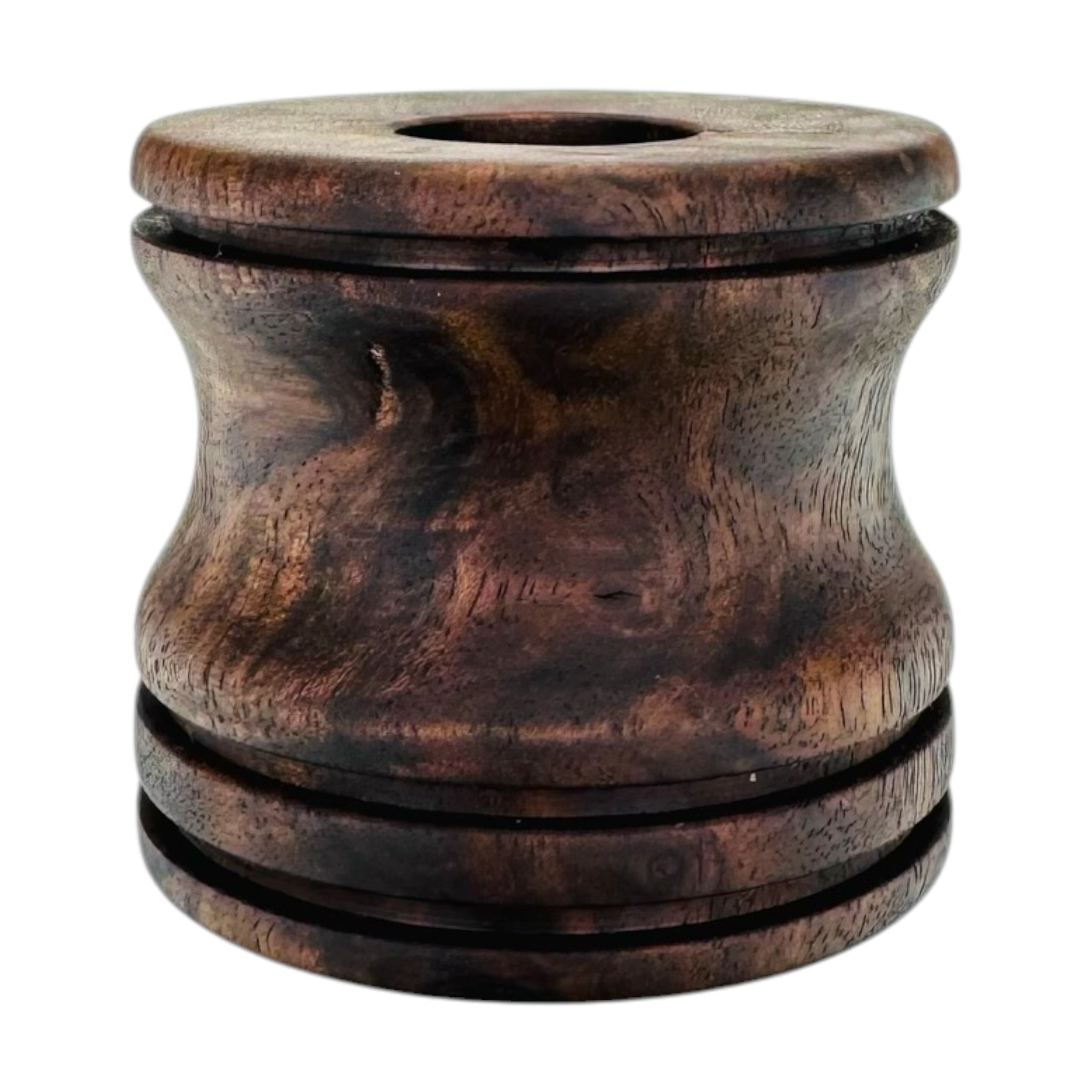 Short Black Walnut Burl Puffco Pivot Stand