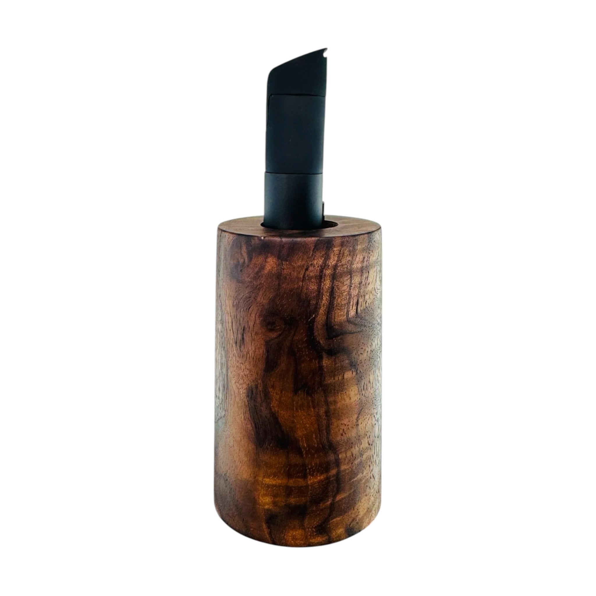 Tall Black Walnut wood Puffco Pivot Display Stand Holder