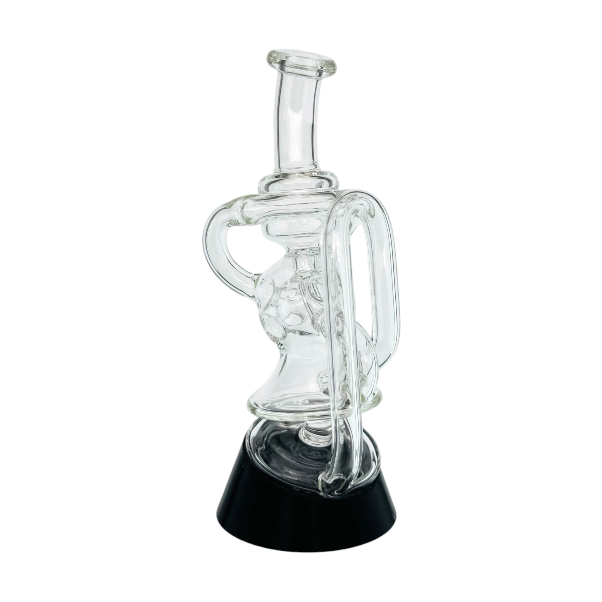 Exosphere Dual Uptake Glass Recycler Water Attachment For Puffco Peak And Peak Pro