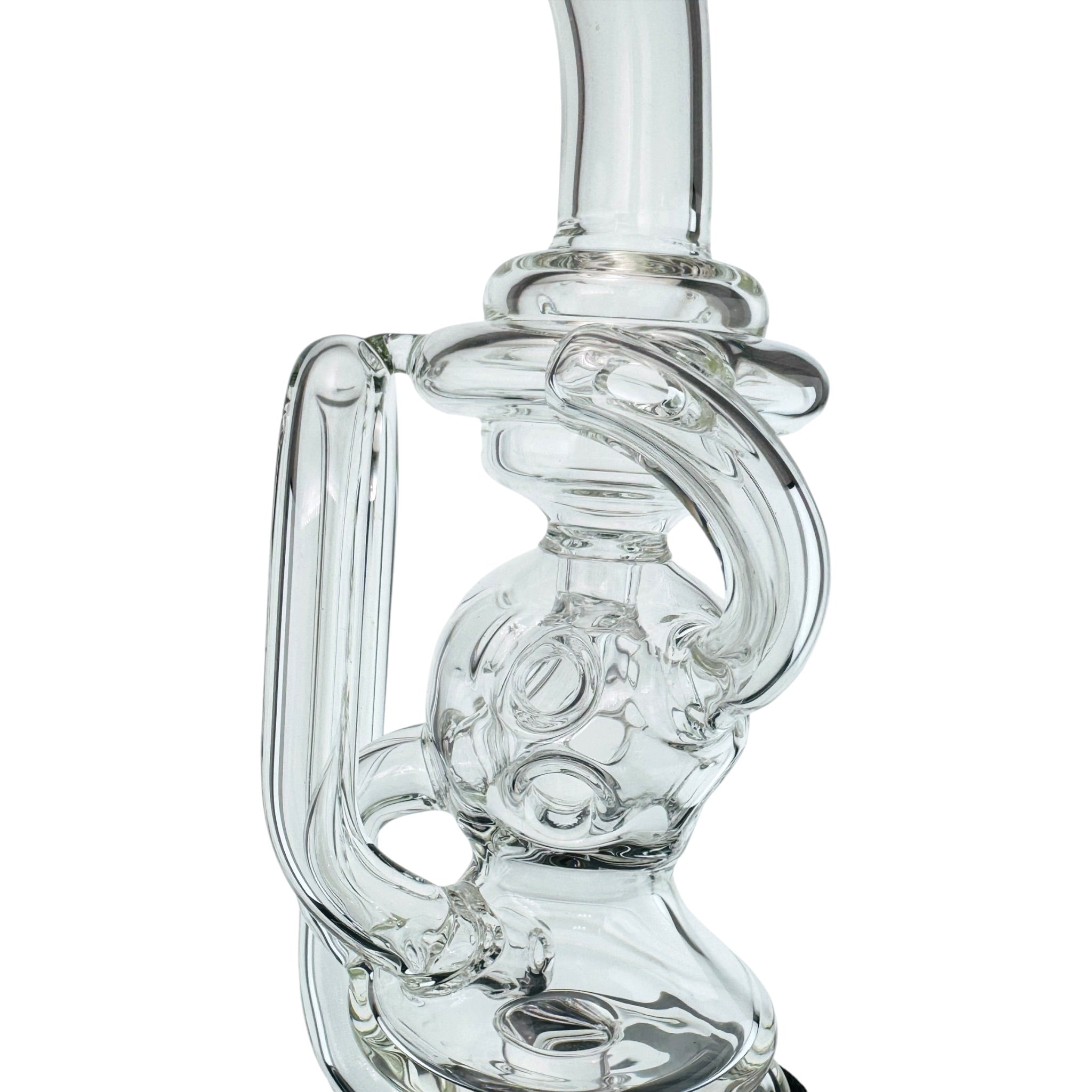Exosphere Dual Uptake Glass Recycler Water Attachment For Puffco Peak And Peak Pro