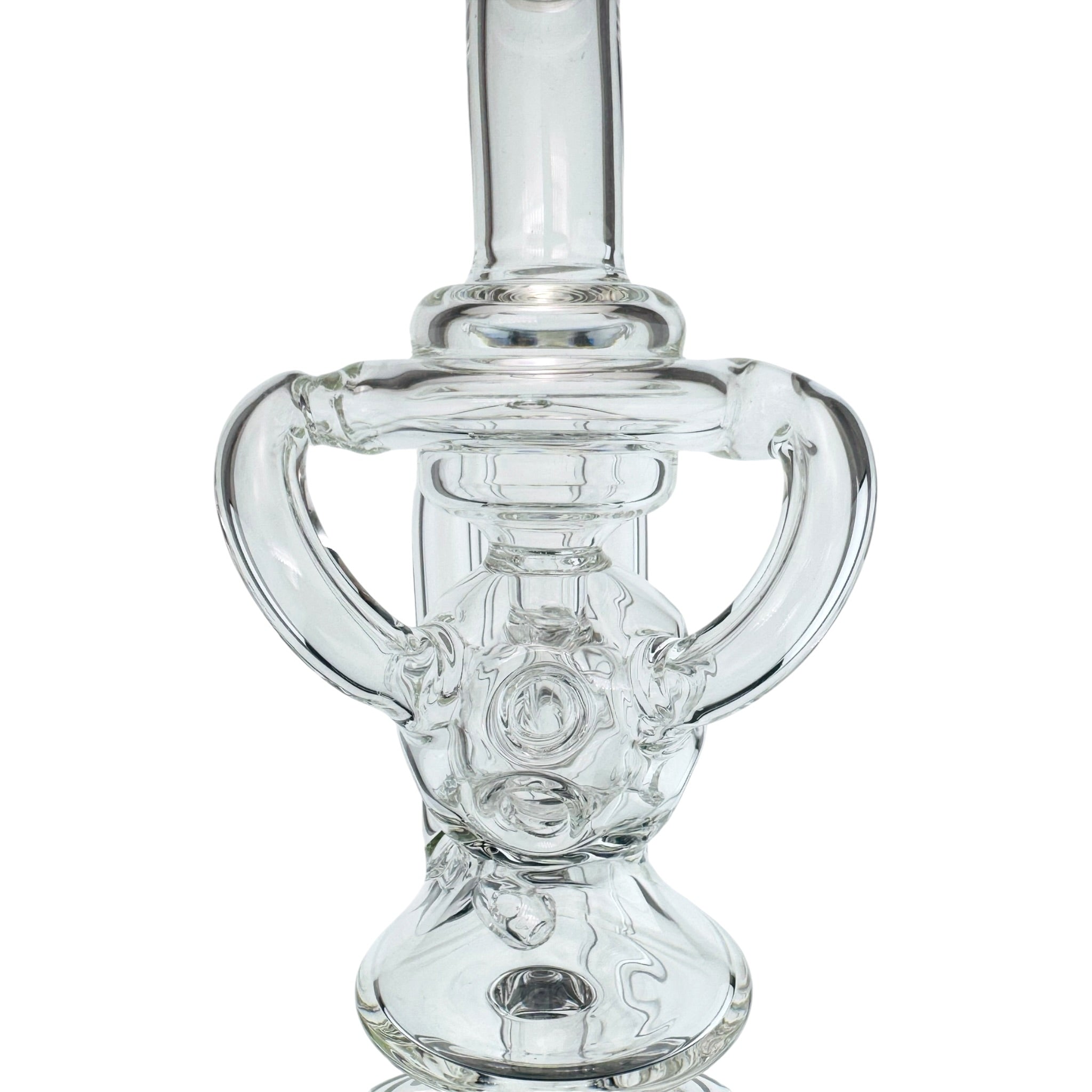 Exosphere Dual Uptake Glass Recycler Water Attachment For Puffco Peak And Peak Pro