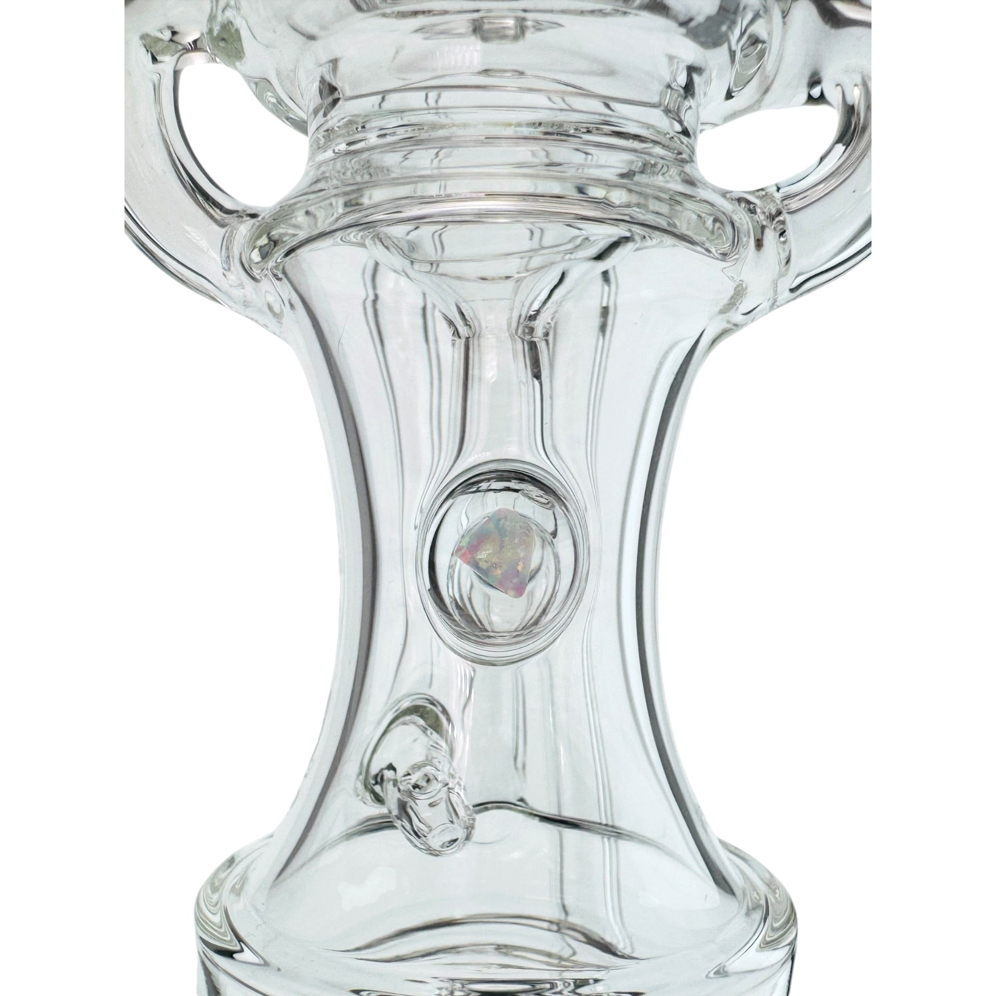 Dual Uptake Glass Incycler Water Attachment For Puffco Peak And Peak Pro