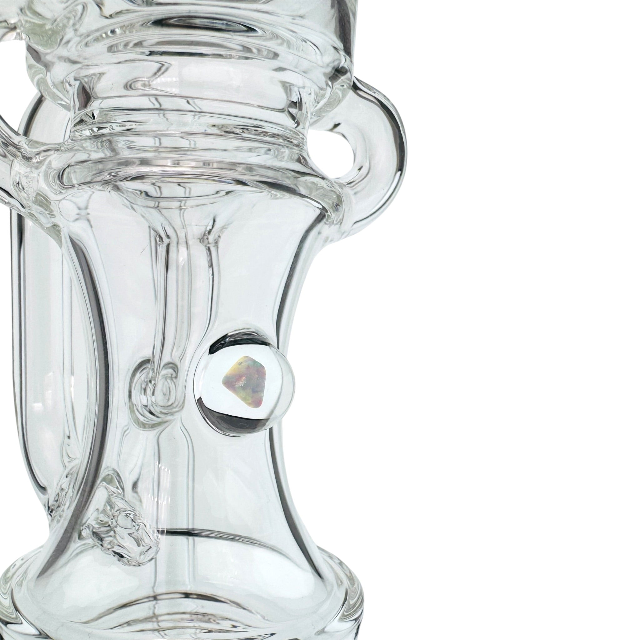 Dual Uptake Glass Incycler Water Attachment For Puffco Peak And Peak Pro