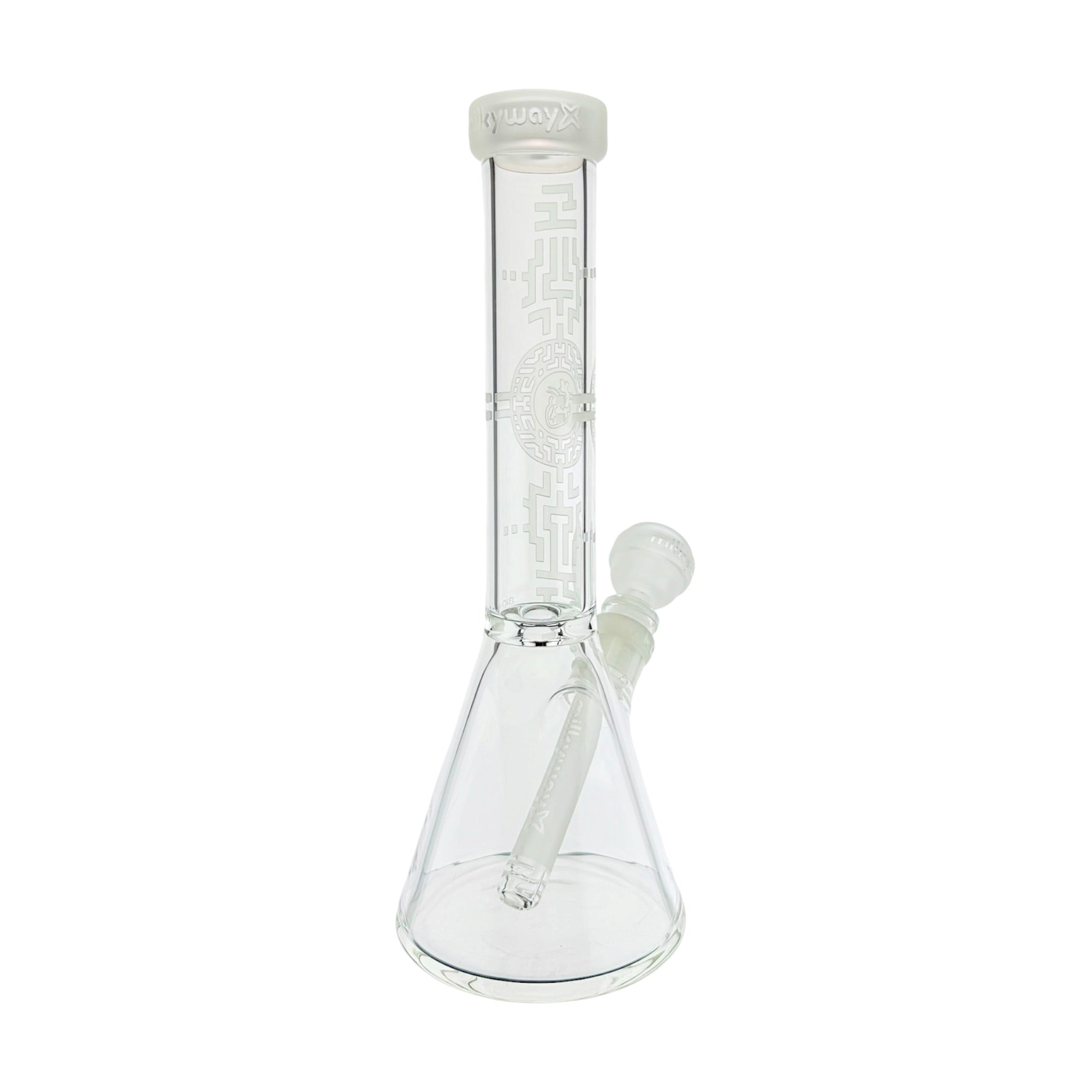 Milkyway Glass - 10.5 Inch Bio-Encryption Beaker Base Bong Clear