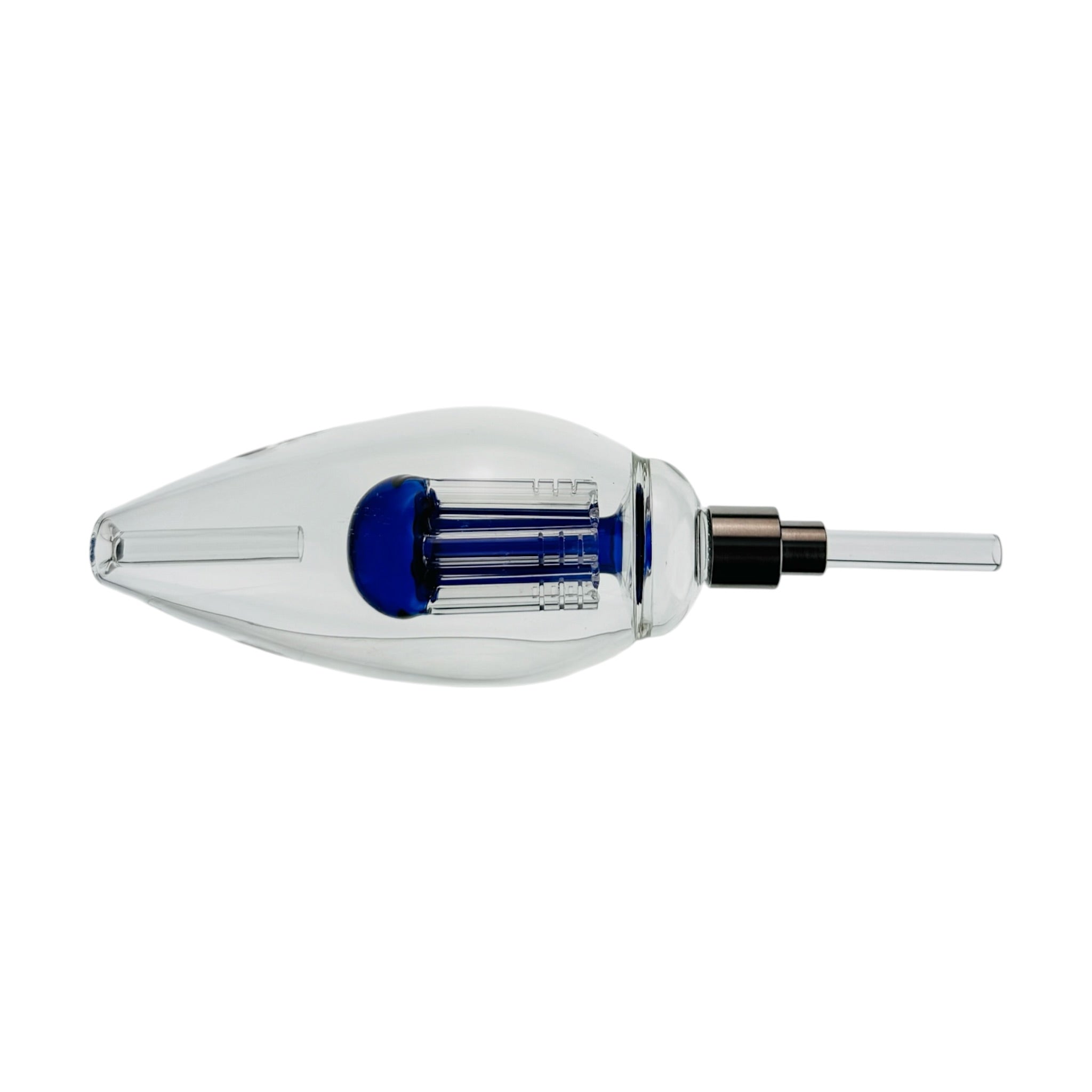 Blue Egg Nectar Collector With Tree Perc And Threaded Quartz Tip